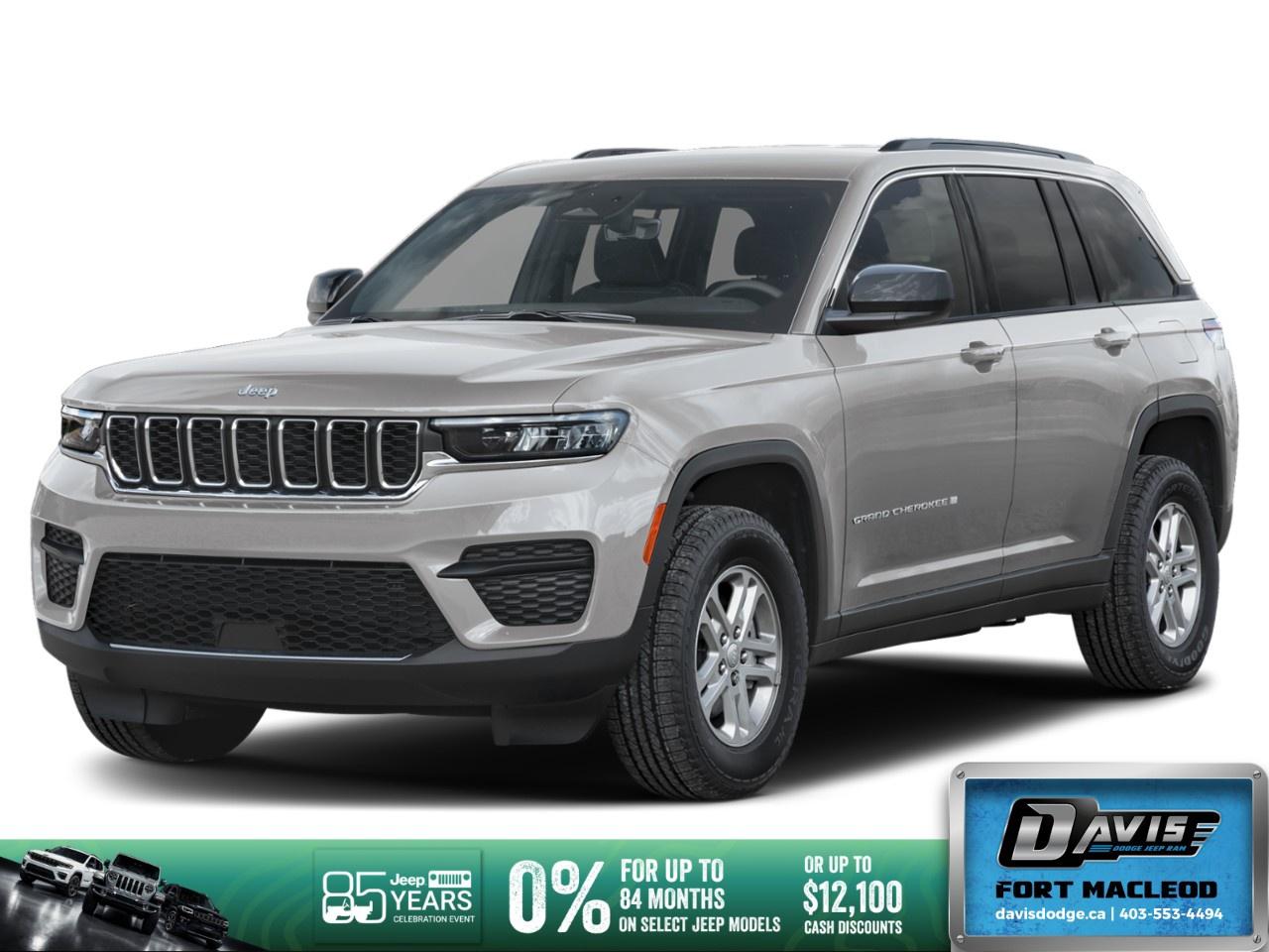 <p>Introducing the stunning 2025 Jeep Grand Cherokee Altitude, dressed in a sophisticated silver hue and equipped with an all-capable 4x4 drivetrain. This SUV is ready for any adventure with exceptional handling and style.</p><p><strong>Interior Features:</strong></p><ul><li>Experience luxury with heated seats and a heated steering wheel, designed for maximum comfort in cold weather.</li><li>Stay connected and entertained with smart device integration, a wi-fi hotspot, and SiriusXM satellite radio.</li><li>Power sunroof and 115-volt auxiliary power outlet to enhance your travel experience.</li></ul><p><strong>Exterior Features:</strong></p><ul><li>Stylish alloy wheels complement the gloss black exterior accents, adding an air of sophistication.</li><li>Power liftgate for convenient access to the spacious cargo area.</li><li>Rain-sensing windshield wipers for improved visibility in adverse weather conditions.</li></ul><p><strong>Technology & Safety Features:</strong></p><ul><li>Equipped with advanced safety features such as lane assist, brake assist, and parking sensors for a confident drive.</li><li>Start your journey remotely with the Remote Start System and stay worry-free with the selectable tire fill alert.</li><li>The backup camera and adaptive cruise control make handling highway drives a breeze.</li></ul><p>Ideal for families and off-road enthusiasts alike, this vehicle combines comfort, technology, and capability. Contact Davis Dodge Fort Macleod for more information and take the 2025 Jeep Grand Cherokee Altitude for a test drive today.</p>