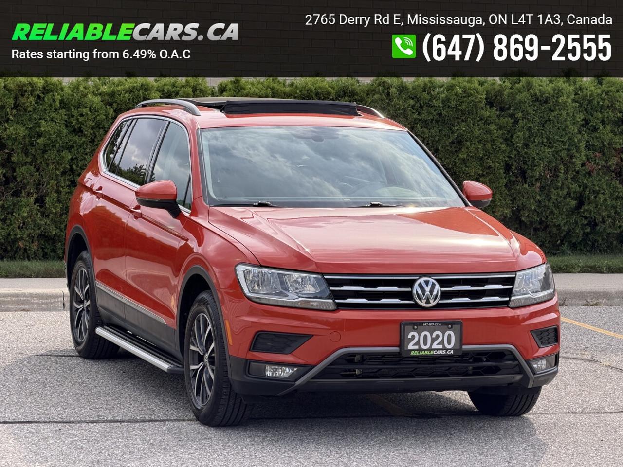 2020 Volkswagen Tiguan COMFORTLINE | AWD | 7 Seater | Sunroof | Leather Photo