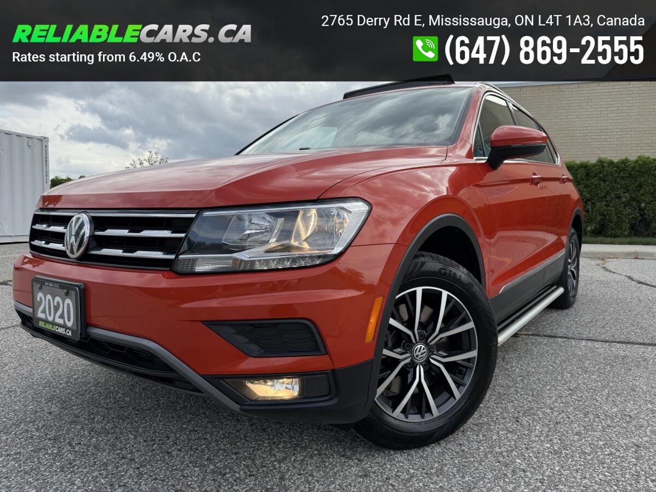 2020 Volkswagen Tiguan COMFORTLINE | AWD | 7 Seater | Sunroof | Leather Photo