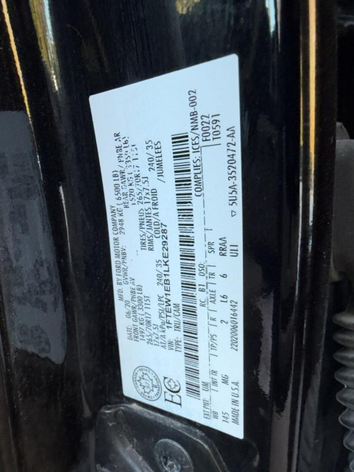 2020 Ford F-150 XLT CREW CAB SHORT B 4WD SUPERCREW Photo
