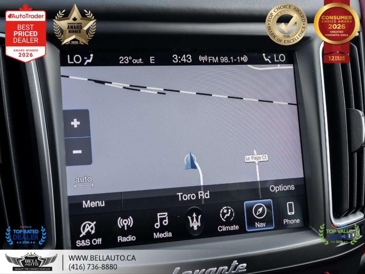 2019 Maserati Levante GranLusso   NAVI   360CAM   PANO   REDLTHR   HARMAN   NOACCIDENT Photo3