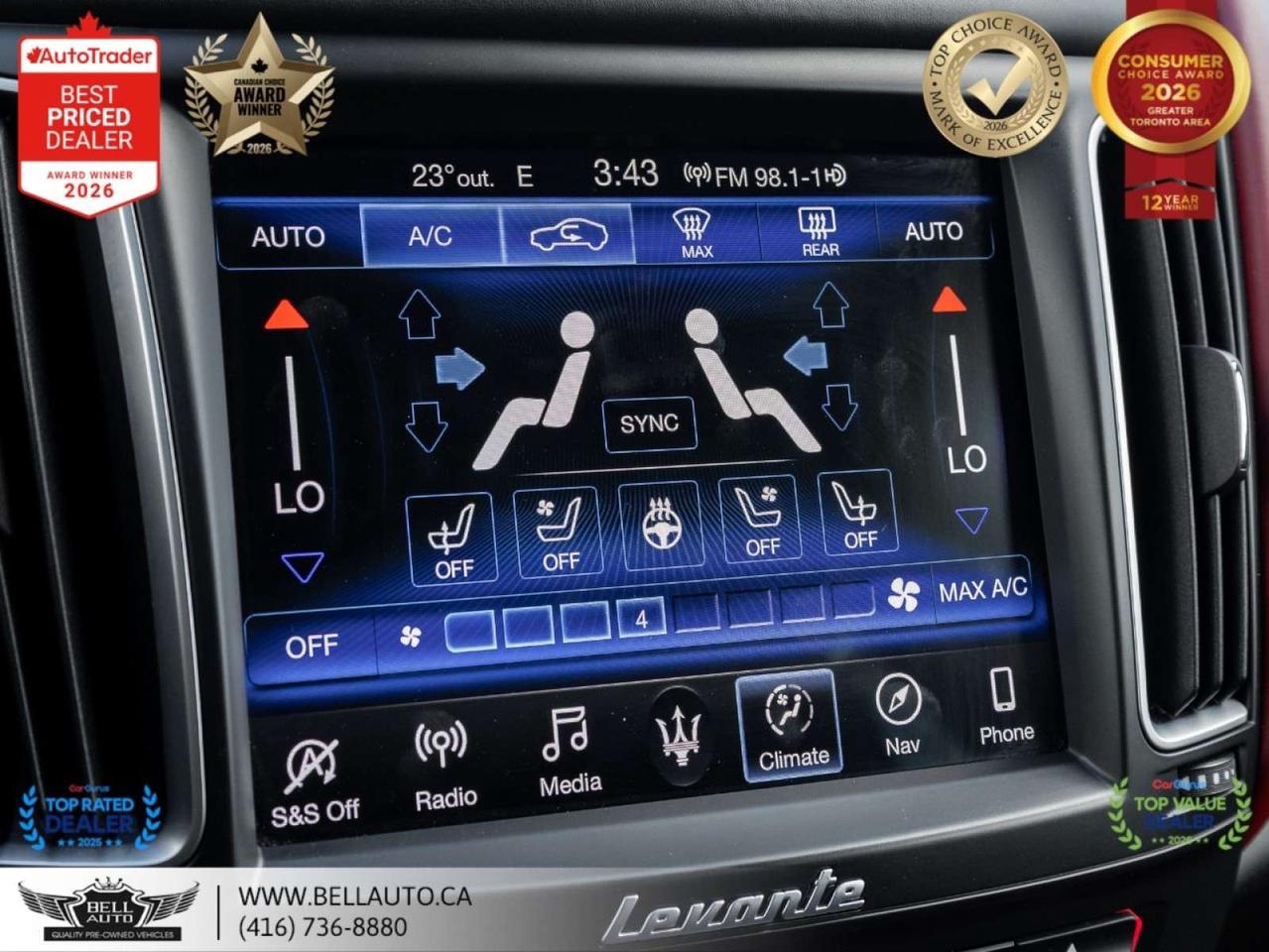 2019 Maserati Levante GranLusso   NAVI   360CAM   PANO   REDLTHR   HARMAN   NOACCIDENT Photo