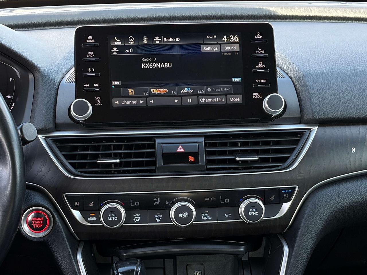 2019 Honda Accord Touring 1.5T (CVT) 4dr Sedan Photo