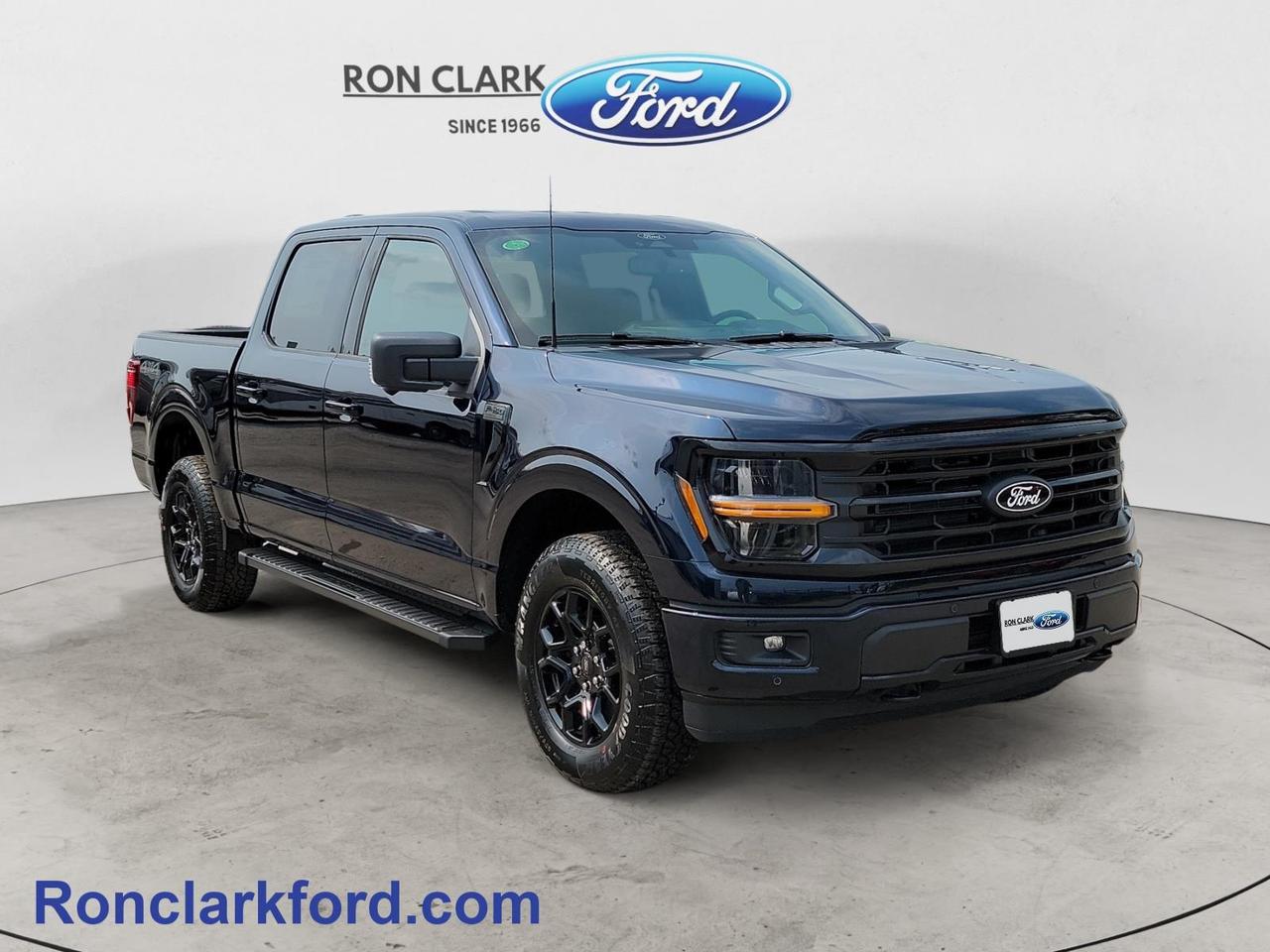 Stand out from the crowd in this 2026 Ford F-150 XLT, finished in striking Antimatter Blue with a Black interior. Powered by the impressive 3.5L V6 EcoBoost engine and paired with a smooth-shifting 10-speed automatic transmission, this F-150 delivers the power, capability, and versatility you need for work or play. Equipped with the desirable 302A Equipment Group and bold Black Appearance Package, this XLT offers a great combination of rugged style, comfort, and advanced technology. Towing is made easier with a Class IV Trailer Hitch, Trailer Sway Control, Pro Trailer Backup Assist, and Pro Trailer Hitch Assist, while the Bed Utility Package with Tailgate Step adds extra convenience when loading, unloading, or accessing the bed. Inside, heated front seats provide added comfort, while SYNC 4 and the 12-inch productivity screen keep your entertainment, connectivity, and important vehicle information close at hand. A 360-degree camera provides excellent visibility around the truck, and advanced driver-assistance features including Adaptive Cruise Control and Lane-Keeping Assist help add confidence on the road. With its head-turning Antimatter Blue finish, aggressive Black Appearance Package, powerful EcoBoost performance, advanced towing technology, and impressive selection of comfort and convenience features, this 2026 Ford F-150 XLT is ready to take on your daily drive, weekend adventures, and everything in between.All Pre-Owned vehicles come standard with one key. If we received additional keys from the previous owner they will be with the vehicle upon delivery at no cost. Additional keys may be purchased at customers request and expense.Come to the dealer you can trust. 60 years and counting Ron Clark Ford & Jayco RV is known for great value and being best in customer service! We serve and deliver all over Ontario including destinations such as Wyoming, Petrolia, Sarnia, London, Guelph, Kitchener-Waterloo, Hamilton, GTA, Ottawa & Chatham-Kent. Call or visit us at RON CLARK FORD & JAYCO RV to view and test drive today! RON CLARK FORD where else!!