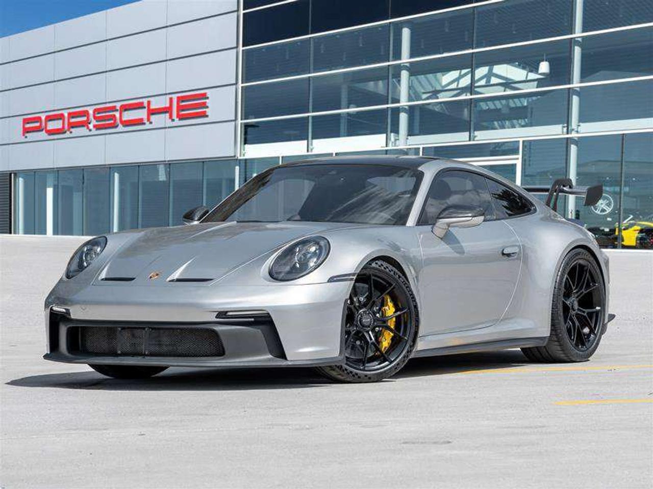 2022 Porsche 911 GT3 Coupe Existing Warranty Until June 2028 Porsche Ceramic Composite Brakes (PCCB) with Calipers in Photo