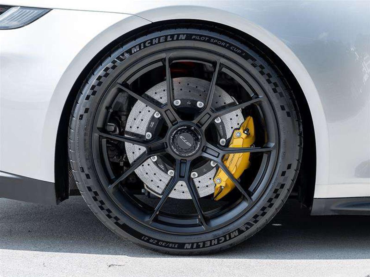 2022 Porsche 911 GT3 Coupe Existing Warranty Until June 2028 Porsche Ceramic Composite Brakes (PCCB) with Calipers in Photo