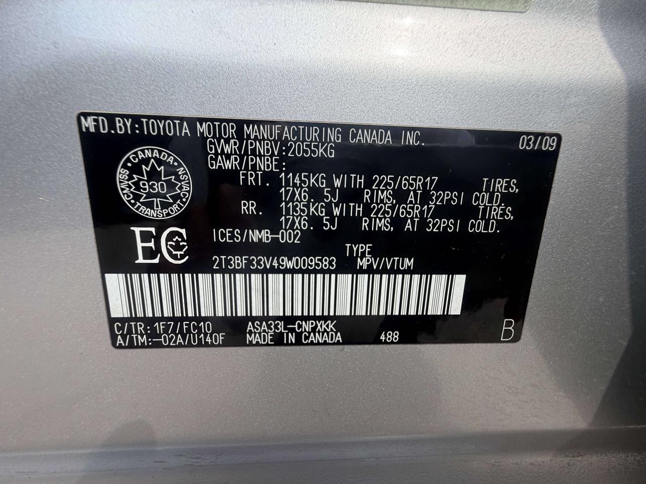 2009 Toyota RAV4 !!!SOLD  !!!! YES ONLY 64366 KMS !!  CAR FAX CLEAN Photo