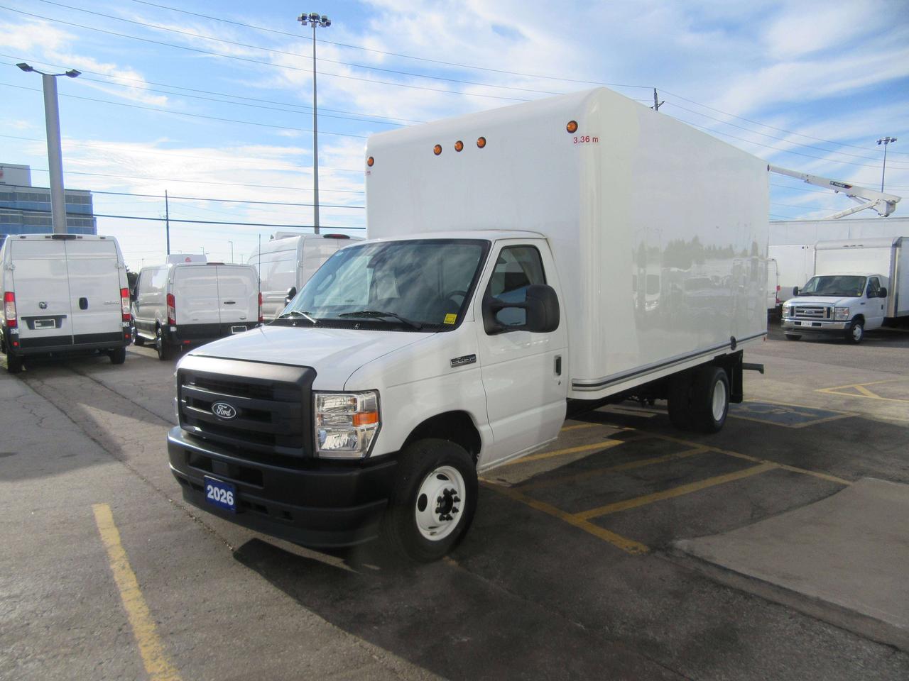2026 Ford E-450 GAS 16FT HIGH BOX CUBE VAN WITH ROLL OUT RAMP Photo