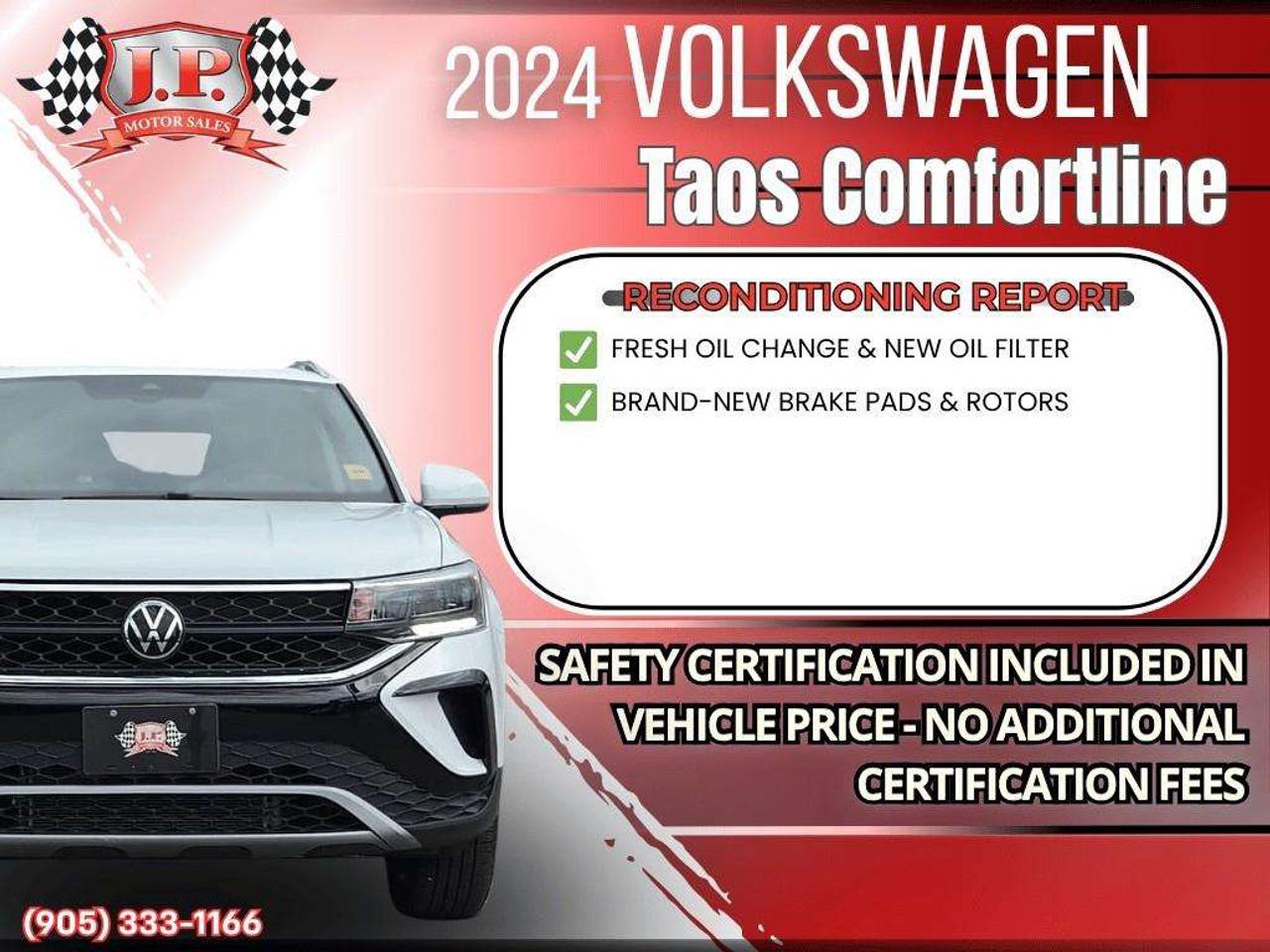 2024 Volkswagen Taos Comfortline Apple CarPlay & Android Auto • Remote Start System • Heated Front Seats • Power Driver Seat • Lane Assist • S Photo2