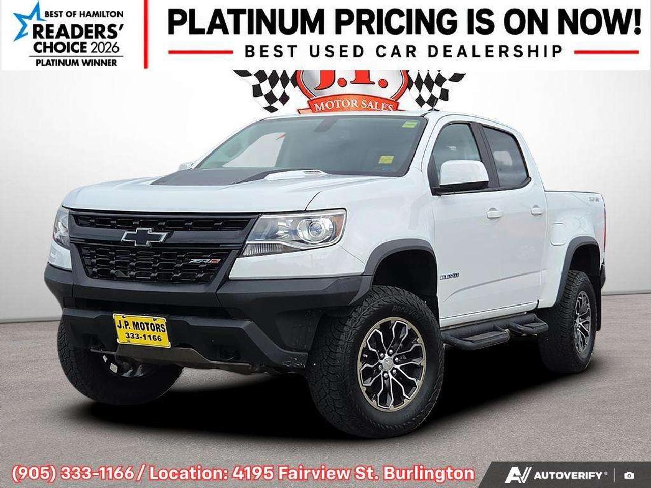 2019 Chevrolet Colorado ZR2 Apple CarPlay & Android Auto • Leather Seating • Remote Start System • Built-In Wi-Fi Hotspot • Heated Front Seats • Photo0