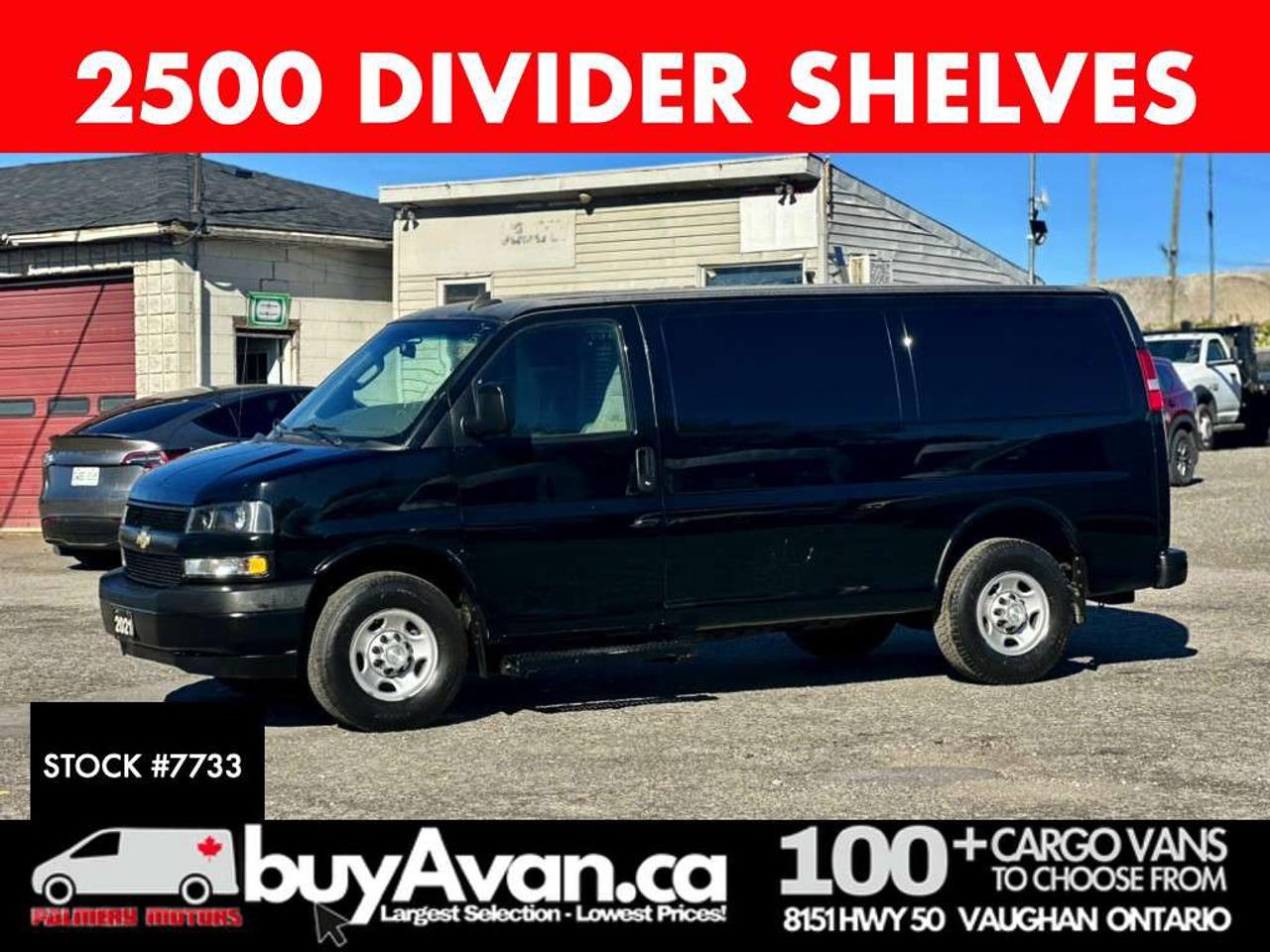 2021 Chevrolet Express 2500 2500 135WB + Divider Shelves *NO EXTRA FEES* Photo0