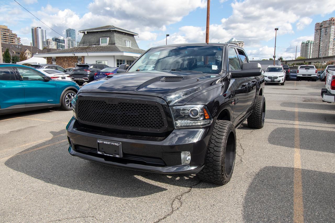 Black 2017 RAM 1500 Pickup Truck Four-Wheel Drive Automatic