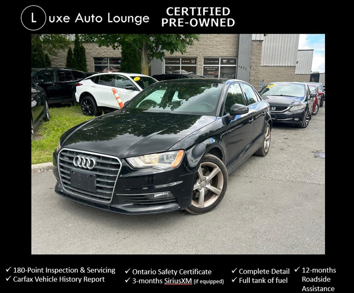 Used 2015 Audi A3 KOMFORT, HEATED SEATS, SUNROOF, BLUETOOTH & MORE!! for sale in Orleans, ON