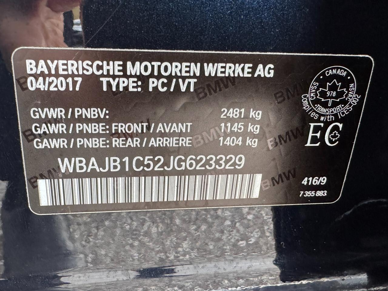 2018 BMW 5 Series 530e xDrive iPerformance Plug-In Hybrid+CLEANCARFA Photo