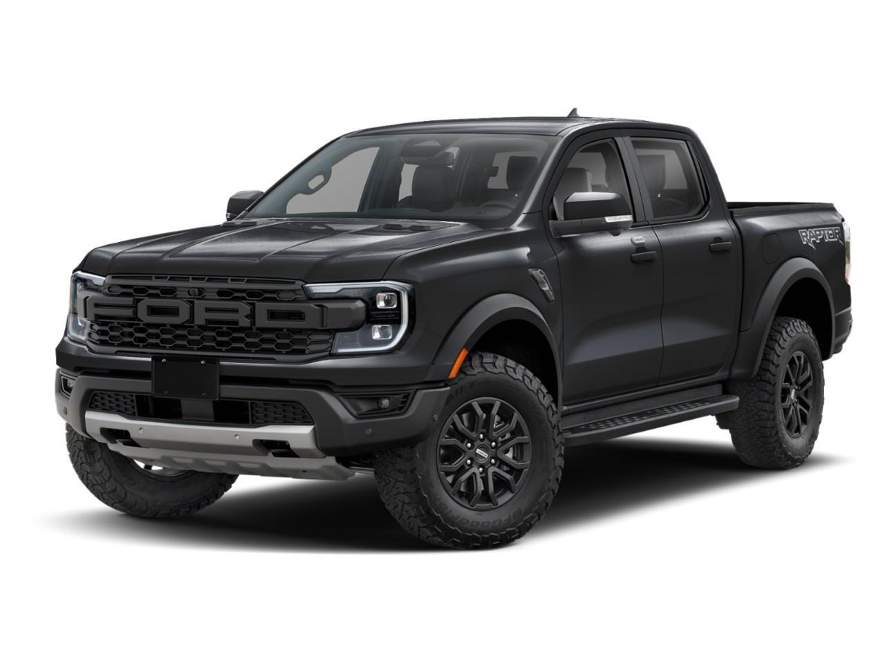 <p>Introducing the striking 2026 Ford Ranger Raptor 4WD SuperCrew in an elegant Shadow Black finish, boasting a rugged 4x4 drivetrain for exceptional off-road handling. This truck is engineered for those who crave adventure with its robust 3.0L EcoBoost V6 engine and electronic 10-speed automatic transmission, featuring selectable drive modes such as normal, sport, tow/haul, slippery, off-road, rock crawl, and Baja.</p><p>Step into the stylish cabin adorned with ebony leather-trimmed front heated bucket seats, providing a luxurious and comfortable driving experience. The leather steering wheel, along with leather door trim inserts and a heated leather gear shifter, exudes premium quality at every touch point.</p><p>Stay connected and entertained with the cutting-edge technology embedded within, including a navigation system, Bluetooth connection, smart device integration, and a Wi-Fi hotspot. Safety features such as a backup camera, lane assist, adaptive cruise control, and parking sensors offer peace of mind on every journey.</p><p>The Ford Ranger Raptor is designed for enthusiasts who demand capability and style. With standout features like power adjustable seats, remote start, and a host of driver assistance technologies, this truck is perfect for those eager to explore both urban environments and rugged trails. For more information and to schedule a test drive, contact Summit Ford today.</p>