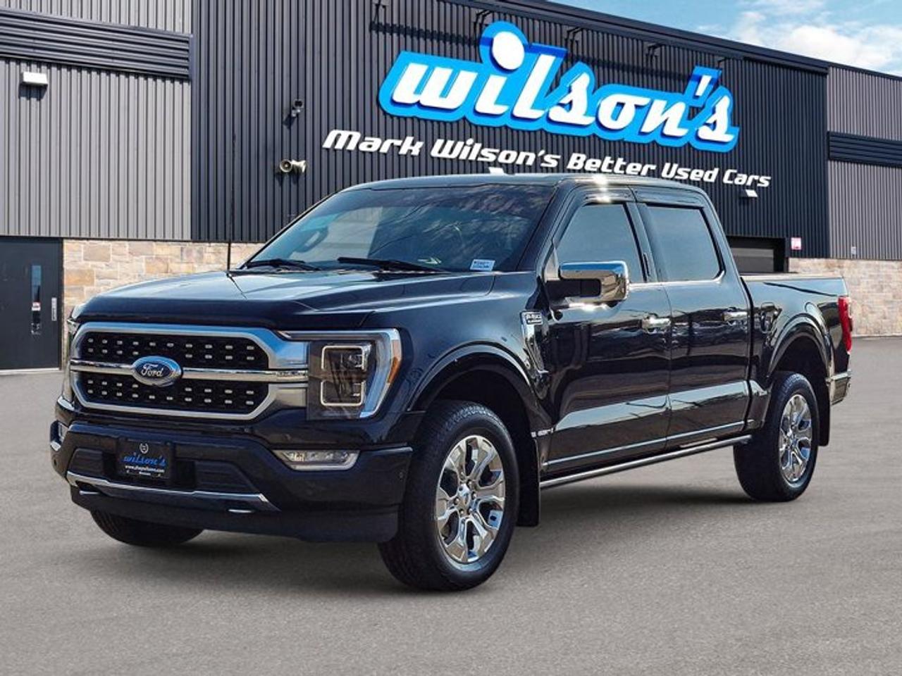 2021 Ford F-150 Platinum Crew 4x4 | 5.0L V8!! | FX4 | Leather | Sunroof | Tow Pkg | Heated + Cooled Seats and More ! Photo