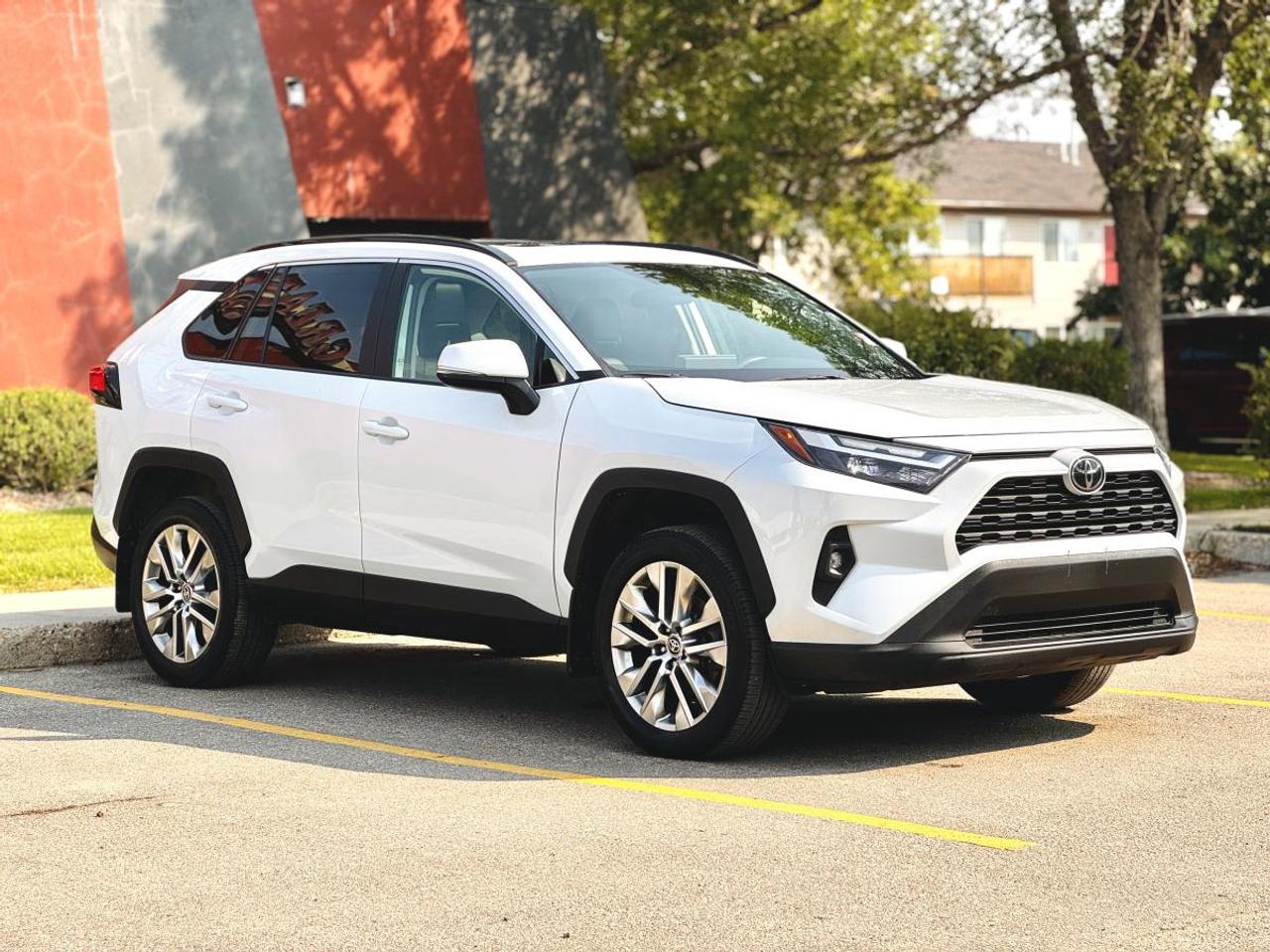 NO ACCIDENTS | 2023 Toyota RAV4 XLE AWD - Heated Seats | Power Liftgate | Toyota Safety Sense | For Sale in Saskatoon, SK

VIN: 2T3R1RFV7PW393075
Mileage: 79,584 KM
Exterior Color: White
Interior: Premium Black Leather
Trim: XLE AWD
Drivetrain: All-Wheel Drive
Engine: 2.5L Dynamic Force 4-Cylinder
Transmission: 8-Speed Direct Shift Automatic
Condition: No Accidents | AWD | XLE

2023 Toyota RAV4 XLE AWD for Sale in Saskatoon, Saskatchewan

Looking for a 2023 Toyota RAV4 XLE AWD for sale in Saskatoon, Saskatchewan? This No Accident RAV4 XLE AWD combines Toyota reliability, excellent fuel efficiency, intelligent all-wheel-drive capability, modern safety technology, and the passenger and cargo versatility that have made the RAV4 one of Canadas most popular compact SUVs.

Finished in clean White with a Premium Black Leather Interior, this 2023 Toyota RAV4 XLE AWD has 79,584 KM and is exceptionally well suited to Saskatchewan driving with its AWD system, heated front seats, heated steering wheel, remote start capability, and Toyota Safety Sense driver-assistance technology.

Power comes from Toyotas proven 2.5L Dynamic Force 4-cylinder engine, producing 203 horsepower and paired with an 8-speed Direct Shift automatic transmission.

Available now at Platinum Auto Sport in Saskatoon, this RAV4 is an excellent choice for buyers searching for a reliable, fuel-efficient, well-equipped used AWD SUV in Saskatchewan.

2.5L Dynamic Force Performance & Fuel Efficiency

The RAV4s naturally aspirated 2.5L engine provides a strong balance of performance, reliability, and fuel economy without the added complexity of a turbocharger.

Performance & Mechanical Features
2.5L Dynamic Force 4-Cylinder Engine
203 Horsepower
184 lb-ft of Torque
8-Speed Direct Shift Automatic Transmission
All-Wheel Drive
Multi-Terrain Select
Normal Drive Mode
Eco Drive Mode
Sport Drive Mode
Snow Mode
Mud & Sand Mode
Rock & Dirt Mode
Vehicle Stability Control
Traction Control
Hill-Start Assist Control
Trailer Sway Control
Electric Power Steering
Four-Wheel Disc Brakes
Electronic Parking Brake
Brake Hold
Independent Front Suspension
Multi-Link Rear Suspension

The combination of AWD and Multi-Terrain Select makes the RAV4 particularly well suited to Saskatchewan winters, gravel roads, highway travel, and year-round daily driving.

XLE Premium Comfort & Convenience

The XLE trim adds a desirable collection of comfort and convenience features over entry-level RAV4 models.

XLE Features
Premium Black Leather Seating
Heated Front Seats
Power Adjustable Driver Seat
Driver Lumbar Support
Heated Leather-Wrapped Steering Wheel
Dual-Zone Automatic Climate Control
Rear Passenger Air Vents
Power Moonroof
Smart Key System
Push Button Start
Remote Keyless Entry
Remote Start Capability
Power Windows
Power Door Locks
Heated Power Exterior Mirrors
Variable Intermittent Wipers
Rear Privacy Glass
Power Rear Liftgate
Cargo Area Cover
60/40 Split Folding Rear Seats
Toyota Multimedia & Smartphone Connectivity

The 2023 RAV4 features Toyotas updated multimedia technology with convenient smartphone integration.

Technology & Connectivity Features
Toyota Multimedia Touchscreen
Wireless Apple CarPlay®
Wireless Android Auto
Bluetooth® Hands-Free Calling
Bluetooth® Audio Streaming
SiriusXM® Satellite Radio Capability
USB Connectivity
Multiple USB Charging Ports
Steering Wheel Mounted Audio Controls
Voice Recognition
Digital Driver Information Display
Backup Camera
Toyota Connected Services Capability
Safety Connect®
Service Connect
Remote Connect Capability
Drive Connect Capability
Toyota Safety Sense 2.5

The 2023 RAV4 XLE provides an extensive suite of active safety and driver-assistance technology.

Toyota Safety Sense Features
Pre-Collision System with Pedestrian Detection
Bicycle Detection
Full-Speed Range Dynamic Radar Cruise Control
Lane Departure Alert with Steering Assist
Lane Tracing Assist
Road Sign Assist
Automatic High Beams
Intersection Support
Emergency Steering Assist
Blind Spot Monitor
Rear Cross Traffic Alert
Backup Camera
Vehicle Stability Control
Traction Control
Anti-Lock Braking System
Electronic Brake-Force Distribution
Brake Assist
Smart Stop Technology
Tire Pressure Monitoring System
Advanced Airbag System
LATCH Child Seat Anchors

These technologies make the RAV4 an excellent option for families, commuters, new drivers, and buyers who prioritize modern driver-assistance equipment.

AWD & Multi-Terrain Select

The RAV4 XLE AWD is designed to provide added confidence when road conditions deteriorate.

AWD Capability
All-Wheel Drive
Multi-Terrain Select
Snow Mode
Mud & Sand Mode
Rock & Dirt Mode
Hill-Start Assist
Traction Control
Vehicle Stability Control
Active Torque Distribution
Excellent Winter Traction
Increased Confidence on Gravel & Rural Roads

For buyers comparing front-wheel-drive and AWD compact SUVs in Saskatchewan, the added capability of this RAV4 AWD is especially valuable during winter.

White Exterior - Modern RAV4 Styling
Exterior Features
White Exterior
LED Headlights
LED Daytime Running Lights
LED Taillights
Automatic Headlights
Automatic High Beams
Heated Power Exterior Mirrors
Integrated Mirror Turn Signals
Power Moonroof
Power Rear Liftgate
Rear Privacy Glass
Rear Roof Spoiler
Roof Rails
Rear Window Wiper
Alloy Wheels
Rugged RAV4 Body Styling
Premium Black Interior

This RAV4 features a Premium Black Leather Interior, giving the cabin a more upscale appearance while maintaining the practicality expected from Toyotas popular compact SUV.

Interior Highlights
Premium Black Leather Seating
Heated Front Seats
Power Driver Seat
Heated Steering Wheel
Dual-Zone Automatic Climate Control
Power Moonroof
Push Button Start
Smart Key
Rear Passenger Air Vents
Toyota Multimedia System
Wireless Apple CarPlay®
Wireless Android Auto
Five-Passenger Seating
60/40 Split Folding Rear Seats
Multiple Cupholders
Multiple Storage Compartments
Excellent Rear Passenger Space
Cargo & Everyday Versatility

The RAV4 is particularly popular because it offers compact exterior dimensions without sacrificing passenger or cargo space.

Practicality Features
Seating for Five Passengers
Four Full-Size Passenger Doors
60/40 Split Folding Rear Seats
Large Rear Cargo Area
Power Rear Liftgate
Wide Cargo Opening
Rear Cargo Cover
Underfloor Cargo Storage
Roof Rails
Rear Passenger Air Vents
Multiple Interior Storage Areas
Excellent Family & Commuter Versatility

Whether youre carrying groceries, luggage, hockey equipment, a stroller, or loading up for a road trip, the RAV4 offers plenty of usable space.

Why Buy This 2023 Toyota RAV4 XLE AWD?
NO ACCIDENT HISTORY
Desirable XLE AWD
79,584 KM
2.5L Dynamic Force Engine
203 Horsepower
8-Speed Automatic Transmission
All-Wheel Drive
Multi-Terrain Select
Snow Mode
Premium Black Leather Interior
Heated Front Seats
Heated Steering Wheel
Power Driver Seat
Dual-Zone Automatic Climate Control
Power Moonroof
Power Rear Liftgate
Smart Key & Push Button Start
Wireless Apple CarPlay®
Wireless Android Auto
Backup Camera
Blind Spot Monitoring
Rear Cross Traffic Alert
Dynamic Radar Cruise Control
Lane Keeping Technology
Toyota Safety Sense
Excellent Fuel Efficiency
Excellent Saskatchewan Winter Capability
Strong Toyota Reliability & Resale Reputation
Google VLA-Friendly Vehicle Information

Year: 2023
Make: Toyota
Model: RAV4
Trim: XLE
Body Style: Compact SUV / Crossover
Engine: 2.5L Dynamic Force 4-Cylinder Gasoline Engine
Horsepower: 203 HP
Transmission: 8-Speed Automatic
Drivetrain: All-Wheel Drive
Fuel Type: Gasoline
Mileage: 79,584 KM
Exterior Color: White
Interior Color: Black
Interior Material: Premium Leather
Seating Capacity: 5
VIN: 2T3R1RFV7PW393075
Accident History: No Accidents
Location: Saskatoon, Saskatchewan
Dealer: Platinum Auto Sport

Toyota RAV4 Financing at Platinum Auto Sport Saskatoon

At Platinum Auto Sport in Saskatoon, we specialize in automotive financing solutions for customers with all types of credit across Saskatchewan.

Our finance team works with multiple Canadian banks and automotive lenders to help customers explore available vehicle financing options based on their credit history, income, budget, down payment, and vehicle selection.

Financing Options for All Types of Credit
Excellent Credit
Good Credit
Bad Credit
No Credit
Credit Rebuilding
First-Time Buyers
New to Canada
Self-Employed Customers
Previous Bankruptcy
Consumer Proposal
Trade-Ins Welcome

Whether youre searching for Toyota RAV4 financing in Saskatoon, bad credit SUV financing in Saskatchewan, used car financing in Saskatoon, first-time buyer financing, new-to-Canada auto financing, or financing for an AWD SUV, Platinum Auto Sport can help you explore available options.

All financing is subject to lender approval and applicable terms.

Serving Toyota Buyers Across Saskatchewan

Platinum Auto Sport proudly serves customers throughout Saskatoon, Regina, Prince Albert, Moose Jaw, North Battleford, Yorkton, Swift Current, Weyburn, Estevan, Warman, Martensville, and communities across Saskatchewan.

If youre searching for a 2023 Toyota RAV4 XLE AWD for sale in Saskatoon, used Toyota RAV4 in Saskatchewan, no-accident RAV4, Toyota AWD SUV, fuel-efficient used SUV, or RAV4 financing in Saskatchewan, this vehicle deserves a closer look.

Why Buy From Platinum Auto Sport?

Platinum Auto Sport is a Saskatoon used vehicle dealership specializing in quality pre-owned SUVs, trucks, cars, luxury vehicles, and performance vehicles.

We offer:

In-House Financing Assistance
Financing Options for All Types of Credit
Multiple Lending Partners
Competitive Trade-In Values
Trade-Ins Welcome
Extended Warranty Options Available
Professionally Inspected Vehicles
Vehicle Delivery Options
Quality Pre-Owned Inventory
Book Your Test Drive Today

This 2023 Toyota RAV4 XLE AWD combines the features Saskatchewan drivers want most: all-wheel drive, excellent fuel efficiency, Toyota reliability, heated seats, heated steering wheel, a power moonroof, power liftgate, smartphone connectivity, and advanced Toyota Safety Sense technology.

With 79,584 KM, No Accident History, a clean White exterior, and Premium Black Leather Interior, this RAV4 XLE AWD is an excellent option for families, commuters, and anyone looking for a dependable year-round Saskatchewan SUV.

Visit Platinum Auto Sport at 330 22nd Street West in Saskatoon, Saskatchewan to see this 2023 Toyota RAV4 XLE AWD today.

Platinum Auto Sport - Saskatoons destination for quality pre-owned Toyota RAV4 SUVs, AWD vehicles, trade-ins, and automotive financing solutions for all types of credit across Saskatchewan.