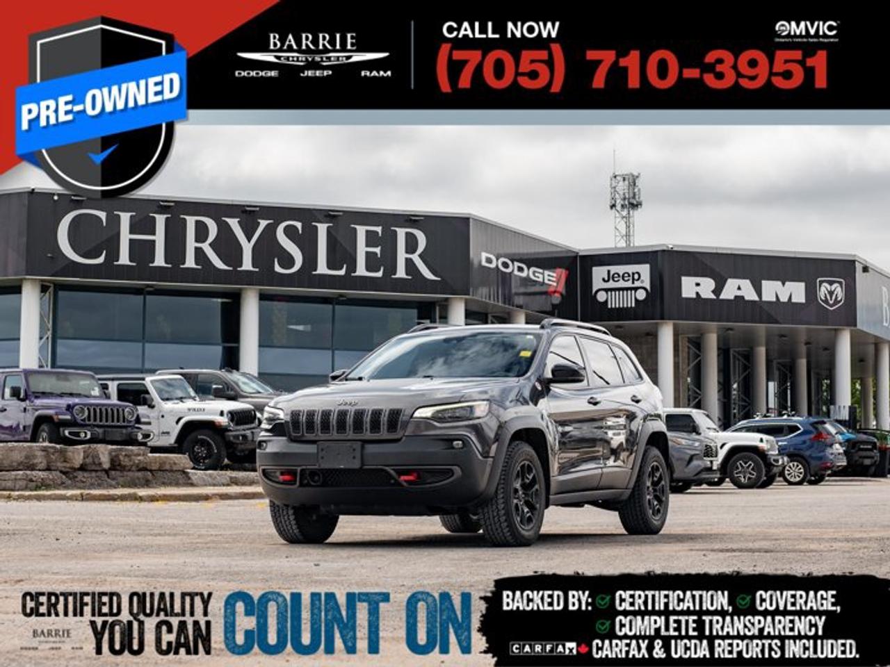 Used 2022 Jeep Cherokee Trailhawk Elite for sale in Barrie, ON