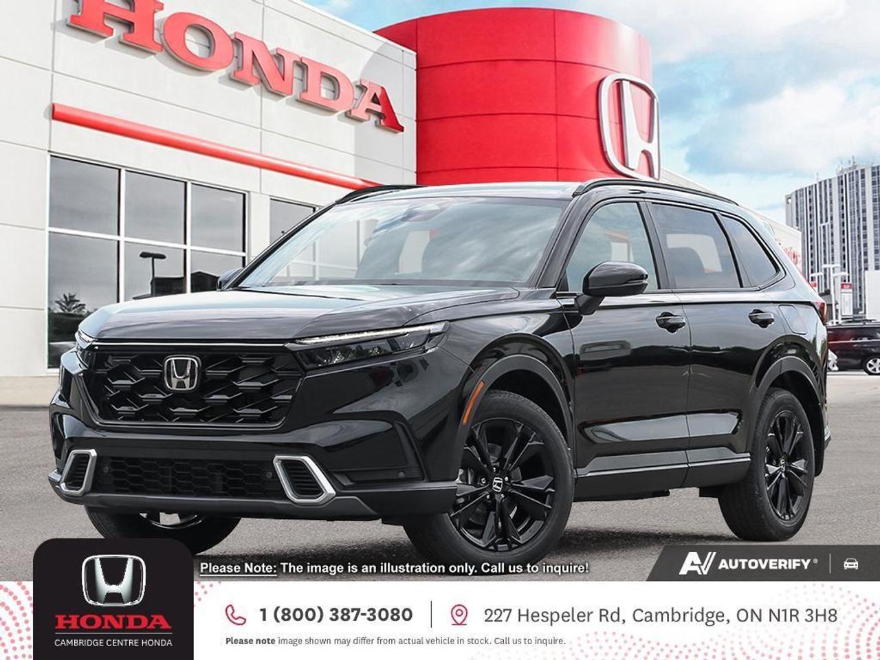 <p><span style=color:rgb( 0 , 0 , 0 )><strong>Electrified Luxury for Every Adventure</strong></span></p><p><span style=color:rgb( 0 , 0 , 0 )>Where high performance meets hybrid efficiency, the 2026 Honda CR-V Hybrid Touring is built to take your weekend escapes and daily drives to new heights. From rugged road trips to refined city cruising, this top-of-the-line SUV delivers bold design, advanced connectivity, and intelligent capability in every kilometre.</span></p><p><span style=color:rgb( 0 , 0 , 0 )><strong>Electrified Power, Premium Performance</strong></span></p><p><span style=color:rgb( 0 , 0 , 0 )>Feel the thrill of hybrid power with a 2.0-litre, 16-valve, Direct Injection DOHC 4-cylinder engine, seamlessly paired with two electric motors. Together, they deliver a combined 204 horsepower and an impressive 247 lb-ft of torque, giving you confident acceleration and smooth handling without sacrificing fuel efficiency.</span></p><p><span style=color:rgb( 0 , 0 , 0 )><strong>Honda Sensing® Safety at Its Best</strong></span></p><p><span style=color:rgb( 0 , 0 , 0 )>Safety is always front and center with the comprehensive Honda Sensing® suite, including:</span></p><ul><li><p><span style=color:rgb( 0 , 0 , 0 )>Adaptive Cruise Control with Low-Speed Follow</span></p></li><li><p><span style=color:rgb( 0 , 0 , 0 )>Forward Collision Warning & Collision Mitigation Braking System</span></p></li><li><p><span style=color:rgb( 0 , 0 , 0 )>Lane Departure Warning & Lane Keeping Assist System</span></p></li><li><p><span style=color:rgb( 0 , 0 , 0 )>Road Departure Mitigation</span></p></li><li><p><span style=color:rgb( 0 , 0 , 0 )>Traffic Sign Recognition</span></p></li><li><p><span style=color:rgb( 0 , 0 , 0 )>Blind Spot Information (BSI) System</span></p></li><li><p><span style=color:rgb( 0 , 0 , 0 )>Rear Cross Traffic Monitor</span></p></li><li><p><span style=color:rgb( 0 , 0 , 0 )>Traffic Jam Assist</span></p></li></ul><p><span style=color:rgb( 0 , 0 , 0 )>From stop-and-go traffic to open highways, your CR-V has your back.</span></p><p><span style=color:rgb( 0 , 0 , 0 )><strong>Panoramic Moonroof for the Ultimate View</strong></span></p><p><span style=color:rgb( 0 , 0 , 0 )>Let in the sky with the panoramic moonroof, creating a light-filled cabin that transforms every journey into a scenic escape. Whether its sunshine or starlight, youre always connected to the outdoors.</span></p><p><span style=color:rgb( 0 , 0 , 0 )><strong>Stay Connected with Smart Technology</strong></span></p><p><span style=color:rgb( 0 , 0 , 0 )>Inside the CR-V Touring, premium tech surrounds you:</span></p><ul><li><p><span style=color:rgb( 0 , 0 , 0 )>9" Display Audio System with built-in Bose® Premium Audio</span></p></li><li><p><span style=color:rgb( 0 , 0 , 0 )>Honda Satellite-Linked Navigation System with bilingual voice recognition</span></p></li><li><p><span style=color:rgb( 0 , 0 , 0 )>Wireless Apple CarPlay and Android Auto</span></p></li><li><p><span style=color:rgb( 0 , 0 , 0 )>Siri® Eyes Free compatibility for Apple users</span></p></li><li><p><span style=color:rgb( 0 , 0 , 0 )>Wireless charging, SiriusXM satellite radio, Wi-Fi tethering, and Bluetooth® connectivity</span></p></li></ul><p><span style=color:rgb( 0 , 0 , 0 )>Everything you need, exactly when you need it.</span></p><p><span style=color:rgb( 0 , 0 , 0 )><strong>Refined Convenience at Every Turn</strong></span></p><p><span style=color:rgb( 0 , 0 , 0 )>Start your day the smart way with:</span></p><ul><li><p><span style=color:rgb( 0 , 0 , 0 )>Remote engine starter</span></p></li><li><p><span style=color:rgb( 0 , 0 , 0 )>Proximity key entry with pushbutton start</span></p></li><li><p><span style=color:rgb( 0 , 0 , 0 )>Hands-free access power tailgate with programmable height, perfect for busy hands and packed weekends</span></p></li></ul><p><span style=color:rgb( 0 , 0 , 0 )><strong>Bold Design That Commands Attention</strong></span></p><p><span style=color:rgb( 0 , 0 , 0 )>Make an impression with 19" aluminum-alloy wheels, LED headlights (high and low beam), LED daytime running lights, and fog lights. The CR-V Hybrid Tourings sleek, modern lines pair function with standout style.</span></p><p><span style=color:rgb( 0 , 0 , 0 )><strong>Room for Everything And Everyone</strong></span></p><p><span style=color:rgb( 0 , 0 , 0 )>Whether its the morning carpool or a weekend getaway, theres space for it all. With generous cargo capacity, roof rails for added gear, and a power tailgate, the CR-V Hybrid Touring adapts to your lifestyle with ease.</span></p><p><span style=color:rgb( 255 , 0 , 0 )><strong><em>Premium paint charge of $550 is not included on all colours/models.</em></strong></span></p><p><span style=color:rgb( 0 , 0 , 0 )>Experience the Difference at Cambridge Centre Honda! Why Test Drive Here? You choose: drive with a sales person or on your own, extended overnight and at home test drives available. Why Purchase Here? VIP Coupon Booklet: up to $1000 in service & other savings, FREE Ontario-Wide Delivery. Cambridge Centre Honda proudly serves customers from Cambridge, Kitchener, Waterloo, Brantford, Hamilton, Waterford, Brant, Woodstock, Paris, Branchton, Preston, Hespeler, Galt, Puslinch, Morriston, Roseville, Plattsville, New Hamburg, Baden, Tavistock, Stratford, Wellesley, St. Clements, St. Jacobs, Elmira, Breslau, Guelph, Fergus, Elora, Rockwood, Halton Hills, Georgetown, Milton and all across Ontario!</span></p>