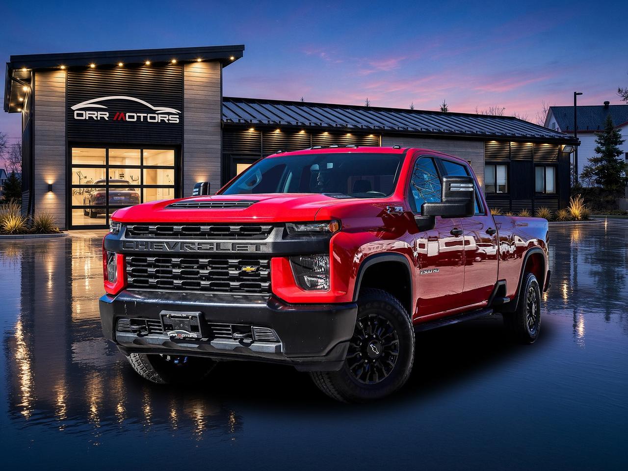 Red 2021 Chevrolet Silverado 2500HD Pickup Truck Four-Wheel Drive 6-Speed Automatic