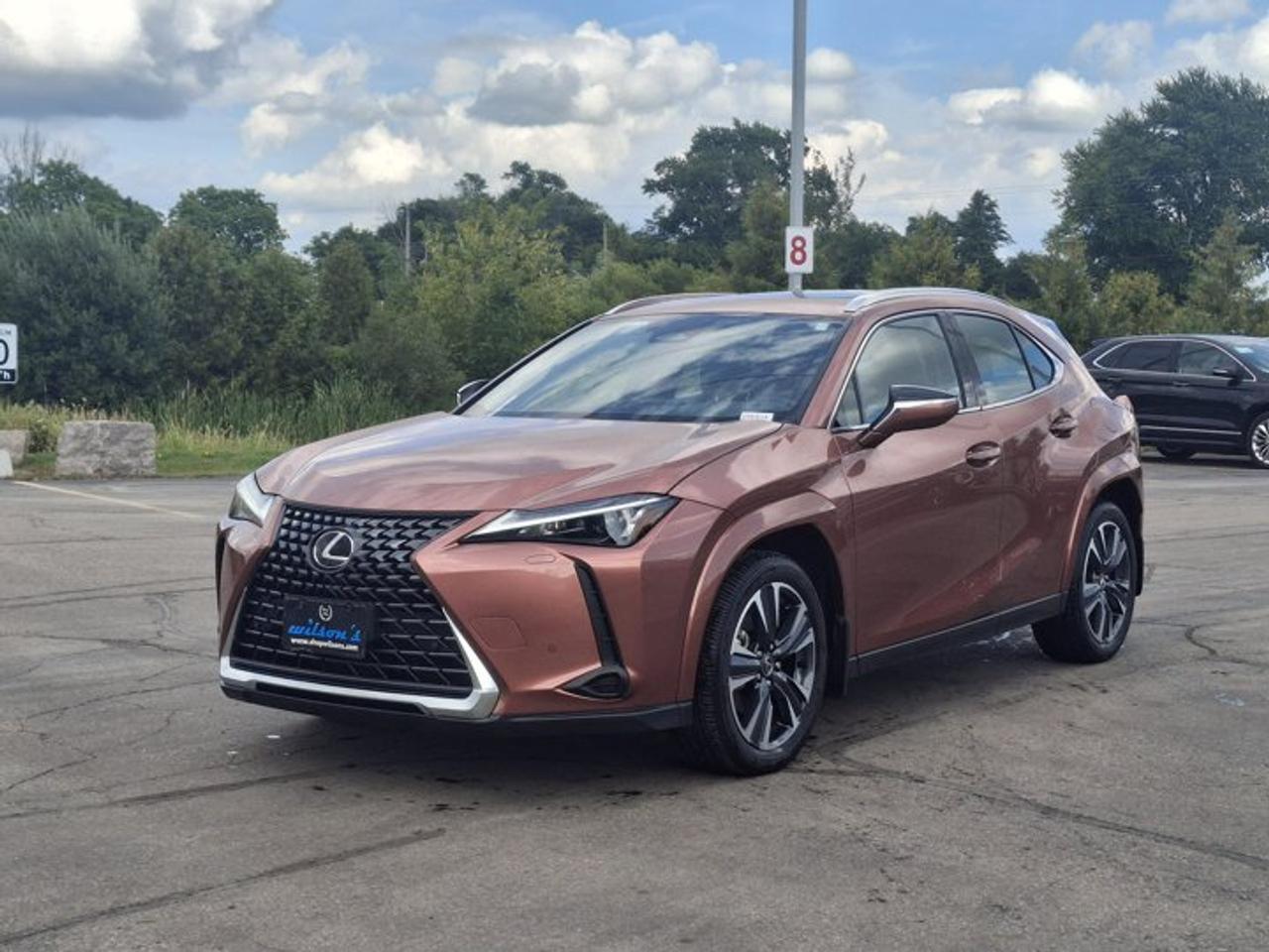 Check out this certified 2025 Lexus UX UX 300h Luxury AWD | Leather | Nav | Sunroof | Wireless Charging | Heads Up Display | . Its Automatic transmission and 2.0 L engine will keep you going. This Lexus UX features the following options: Sunroof, Navigation System, Leather, Heads Up Display, Air Conditioning, Tilt Steering Wheel, Steering Radio Controls, Power Windows, Power Locks, and Traction Control. Test drive this vehicle at Mark Wilsons Better Used Cars, 5055 Whitelaw Road, Guelph, ON N1H 6J4.MASSIVE SELECTION: 500+ vehicles in ONE LOCATION, all Live Market Priced for the best value!STRAIGHTFORWARD & TRANSPARENT PRICING: Our Advertised Price INCLUDES:Safety Certification! (No separate certification fee upcharge).FREE Carfax History Report!NO upcharge for paying cash!CONFIDENCE & PEACE OF MIND: 30-Day/3,000 km Warranty INCLUDED! Plus a 5-Day Exchange Privilege!*EASY FINANCING: Better-than-bank rates, $0 Down, and 3 Months No Payments available OAC. BAD CREDIT APPROVED HERE!WE BUY CARS: Get Top Dollar for your trade, or sell us your vehicle for CASH even if you dont buy ours!www.shopwilsons.comAn Honest, Transparent Buying Experience. Trusted in business since 1961!(Cash Prices Exclude HST and Licensing Fees only.)