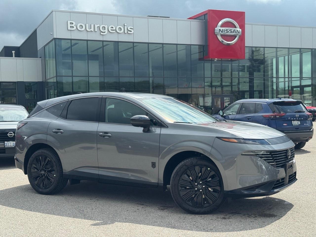 <p>Discover the 2027 Nissan Murano AWD SL in a stunning gray finish, perfectly equipped to handle any journey with its advanced all-wheel drive system. This SUV promises a refined driving experience with its automatic transmission, ensuring smooth travels regardless of the conditions.</p><p>The exterior captivates with sleek alloy wheels and heated mirrors, while the interior invites you into a world of comfort with its black upholstery and power-adjustable, heated front seats. The TailorFit Leatherette Steering Wheel adds a touch of luxury, making every drive a pleasurable experience. Furthermore, keyless entry and remote start enhance your convenience, allowing effortless access and ignition.</p><p>Stay connected and entertained with smart device integration, a Wi-Fi hotspot, satellite radio, and a Bluetooth connection. Safety is prioritized with adaptive cruise control, lane assist, brake assist, parking sensors, and a reliable backup camera, providing peace of mind for you and your passengers.</p><p>The 2027 Nissan Murano AWD SL is ideally suited for those who value a blend of technology, comfort, and safety in an SUV. Contact Bourgeois Midland Nissan today to learn more about this exceptional vehicle and arrange a test drive to experience it firsthand.</p> <p>Were thrilled to share that <strong>Nissan has been named the #1 mass market brand in initial quality</strong> by the <strong>J.D. Power 2025 U.S. Initial Quality Study</strong>! This industry-leading recognition confirms what our customers already know  when you choose <strong>Nissan</strong>, youre choosing exceptional craftsmanship, innovative technology, and dependable performance from day one.</p><p>At <strong>Bourgeois Midland Nissan</strong>, were proud to offer a full lineup of award-winning models like the <a target=_blank rel=noopener noreferrer nofollow href=https://www.bourgeoisnissan.com/inventory/?keyword=Rogue><strong>Nissan Rogue</strong></a>, <a target=_blank rel=noopener noreferrer nofollow href=https://www.bourgeoisnissan.com/inventory/?keyword=Altima&sort[id]=relevance&sort[sortDirection]=DESCENDING><strong>Altima</strong></a>, <a target=_blank rel=noopener noreferrer nofollow href=https://www.bourgeoisnissan.com/inventory/?modelId[]=P8Iy5bd_S_u3nnuzDJOpLA&keyword=Kicks&sort[id]=relevance&sort[sortDirection]=DESCENDING><strong>Kicks</strong></a>, and <a target=_blank rel=noopener noreferrer nofollow href=https://www.bourgeoisnissan.com/inventory/?&keyword=Kicks%20Play&sort[id]=relevance&sort[sortDirection]=DESCENDING><strong>Kicks Play</strong></a>  vehicles that consistently deliver on quality, comfort, and reliability.</p><p>Ready to experience the Nissan difference? Visit our Midland dealership today and discover why more Canadians are driving home in a Nissan.</p> <p><strong>Why Choose the Bourgeois Auto Group?</strong></p><p>For 80 years, Bourgeois Auto Group has been delivering exceptional automotive experiences. Our factor trained teams work to ensure you receive the shopping experience you deserve; whether you're looking for a new or new-to-you vehicle.</p><p>Shop 24/7 with our online showroom and chat service, ensuring convenience every step of the way. No hidden fees, full disclosure, and every pre-owned vehicle comes with a Carfax® report for peace of mind.</p><p>We offer a wide selection of pre-owned vehicles, all competitively priced using real-time market data. Get the best deal on your purchase and trade-in with our free Live Market Analysis report.</p><p>Looking to sell your car? We buy any make or modelno purchase required. Our simple to use online trade valuation tool will provide you with a clear, transparent selling experience whether you buy our car or not.</p><p>Backed by hundreds dedicated employees across 4 convenient locations, were here to meet all your automotive needs. Visit us in Midland or Parry Sound and explore our inventory or schedule your next service today.</p> <p><strong>Financing Your Next Vehicle with Bourgeois Midland Nissan:</strong></p><p>At Bourgeois Midland Nissan, we make financing your next vehicle simple and stress-free! Our team works with trusted lenders to find flexible options tailored to your budget. Drive away with confidenceapply today!</p><p>Take advantage of our online pre-qualification tool, backed by Equifax and TD Bank to find the payment that works for you. Simply <a href=https://www.bourgeoisnissan.com/pre-qualify-for-financing/ rel=nofollow><strong>CLICK HERE</strong></a> to use our secure online credit tool with no impact to your credit.</p>
