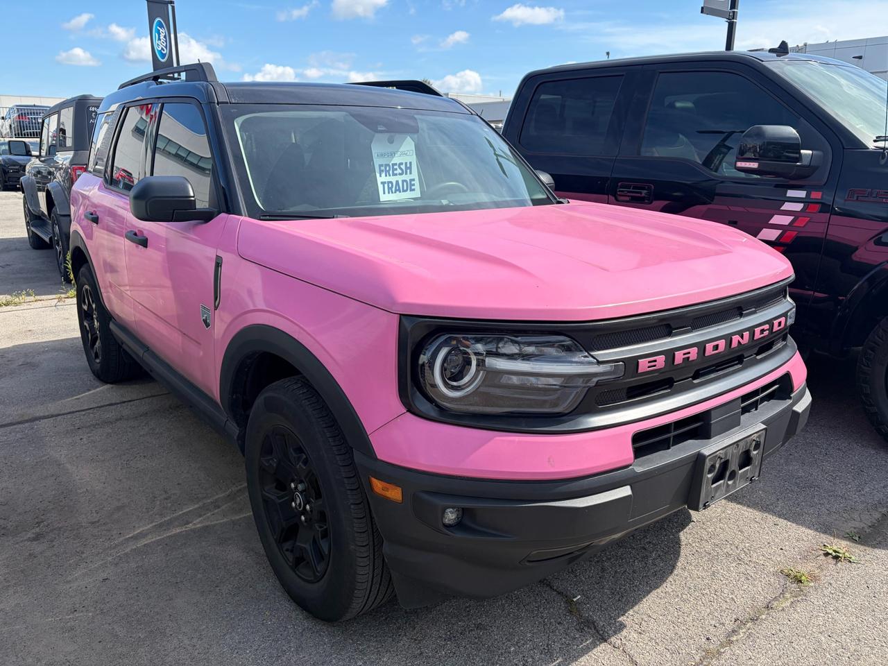 Used 2024 Ford Bronco Sport Big Bend PINK WRAP | BLACK APPR. PKG | WIRELESS CHARGING for sale in Hamilton, ON