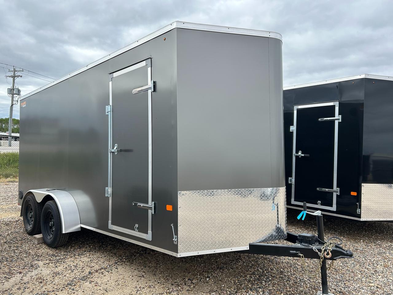 2027 Prairie Road Enclosed Cargo 7 x 16 Prairie Road Ramp Door Photo