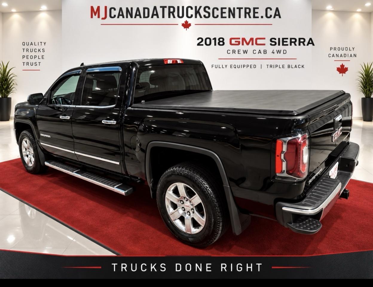 2018 GMC Sierra 1500 4WD Crew Cab SLT Z 71 Fully Equipped -Triple Black