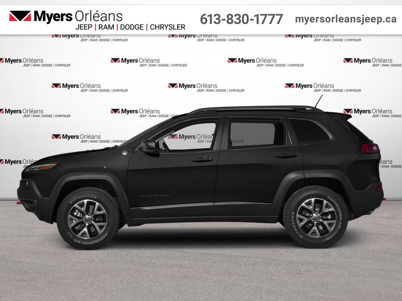 <b>Bluetooth,  Rear View Camera,  Air Conditioning,  Aluminum Wheels!</b><br> <br>  Compare at $12026 -  is just $11790! <br> <br>According to Edmunds, the Jeep Cherokee can deliver plenty of off-roading capability, but the bigger story is that its civilized and comfortable enough to drive to work every day. This 2015 Jeep Cherokee is fresh on our lot in Orleans.<br> <br>When the freedom to explore arrives alongside exceptional value, the world opens up to offer endless opportunities. This is what you can expect with the Jeep Cherokee. With an exceptionally smooth ride and an award-winning interior, the Cherokee can take you anywhere in comfort and style. Experience adventure and discover new territories with the unique and authentically crafted Jeep Cherokee, a major player in Canadas best-selling SUV brand.<br> <br>This SUV has 129,800 km. Its Brilliant Black in colour. It has an Automatic transmission and is powered by a 271HP 3.2L V6 Cylinder Engine. This vehicle has been upgraded with the following features: Bluetooth, Rear View Camera, Air Conditioning, Aluminum Wheels.<br> To view the original window sticker for this vehicle view this <a href=http://www.chrysler.com/hostd/windowsticker/getWindowStickerPdf.do?vin=1C4PJMBS7FW697576 target=_blank>http://www.chrysler.com/hostd/windowsticker/getWindowStickerPdf.do?vin=1C4PJMBS7FW697576</a>. <br/><br> <br>To apply right now for financing use this link: <a href=https://www.myersorleansjeep.ca/apply-for-financing/ target=_blank>https://www.myersorleansjeep.ca/apply-for-financing/</a><br> <br/>Buy this vehicle now for the lowest weekly payment of <b>$88.80</b> with $0 down for 36 months @ 10.99% APR O.A.C. ( Plus applicable taxes - Plus applicable fees / Total Obligation of $13853 ). See dealer for details. <br><br>The road to new driving experiences begins in our inventory, where youll find an incredible array of brand-new cars, trucks, minivans, and SUVs, including two of our bestselling models, the Dodge Ram 1500 and the Dodge Grand Caravan. If you want to know what the cutting edge of automotive technology looks like, all you have to do is visit Myers Orleans Jeep! Each model comes loaded with the convenient features and cool technology that help make every trip memorable. Looking for additional everyday luxury at a price thats incredibly wallet-friendly? Choose from our selection of quality pre-owned models! If you can think of a road, our friendly and knowledgeable sales team will help you find the perfect vehicle to drive it.<br><br>We may be a well-established dealership thats been part of the community for many years, but that doesnt mean were stuck in the past! At Myers Orleans Jeep, were proud to provide a fresh, modern approach to car buying. Using our array of online tools, you can browse our extensive inventory, schedule a service appointment, order parts, and even apply for credit from wherever youve got a connection. Our goal is to create relationships that will last, and we know that the best way to do this is by providing a dealership experience thats based on honesty, transparency, trust, and a commitment to customers. Stop by today and discover all the ways we go above and beyond for you.<br><br> Come by and check out our fleet of 40+ used cars and trucks and 60+ new cars and trucks for sale in Orleans.  o~o