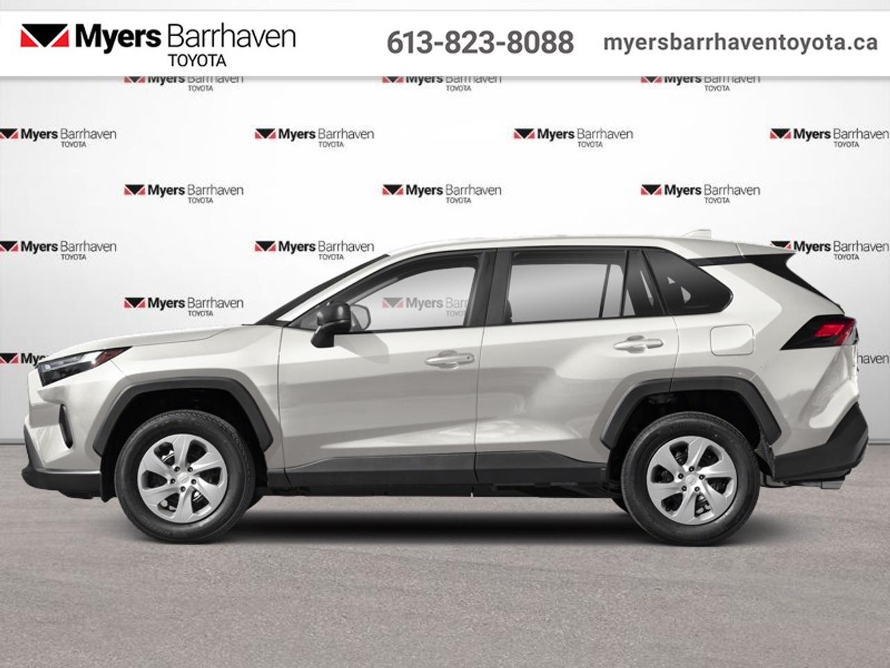 <b>Heated Seats, Apple CarPlay, Android Auto, Blind Spot Monitoring, Lane Keep Assist, Steering Wheel Audio Control, Forward Collision Warning, Rear View Camera, Remote Keyless Entry, LED Lights</b><br> <br>  Compare at $34838 - Our Live Market Price is just $33498! <br> <br>With rugged capability and a sporty design, this 2024 Toyota RAV4 is an extremely compelling package! This 2024 Toyota RAV4 is fresh on our lot in Ottawa.<br> <br>While the RAV4 is loaded with modern creature comforts, conveniences, and safety, this SUV is still true to its roots with incredible capability. Whether youre running errands in the city or exploring the countryside, the RAV4 empowers your ambitions and redefines what you can do. Make new and exciting memories in this ultra efficient Toyota RAV4 today!<br> <br>This SUV has 53,422 km. Its White in colour. It has an Automatic transmission and is powered by a 203HP 2.5L 4 Cylinder Engine. <br> <br> Our RAV4s trim level is LE. Elevate your adventure with this all-wheel drive RAV4 LE that comes with some impressive features such as sport, ECO & normal driving modes, a 7-inch touchscreen with Entune Audio 3.0, Apple CarPlay, Android Auto, USB and aux inputs, heated front seats, remote keyless entry, steering wheel with audio controls and a rear-view camera. Additional features include LED headlights, heated power mirrors, Toyota Safety Sense 2.0, dynamic radar cruise control, automatic high beam assist, blind spot monitoring with rear cross traffic alert, and lane keep assist with lane departure warning plus much more.<br> <br>To apply right now for financing use this link: <a href=https://www.myersbarrhaventoyota.ca/quick-approval/ target=_blank>https://www.myersbarrhaventoyota.ca/quick-approval/</a><br> <br/>Buy this vehicle now for the lowest bi-weekly payment of <b>$240.57</b> with $0 down for 84 months @ 7.99% APR O.A.C. ( Plus applicable taxes - Plus applicable fees ). See dealer for details. <br><br>At Myers Barrhaven Toyota we pride ourselves in offering highly desirable pre-owned vehicles. We truly hand pick all our vehicles to offer only the best vehicles to our customers. No two used cars are alike, this is why we have our trained Toyota technicians highly scrutinize all our trade ins and purchases to ensure we can put the Myers seal of approval. Every year we evaluate 1000s of vehicles and only 10-15% meet the Myers Barrhaven Toyota standards. At the end of the day we have mutual interest in selling only the best as we back all our pre-owned vehicles with the Myers *LIFETIME ENGINE TRANSMISSION warranty. Thats right *LIFETIME ENGINE TRANSMISSION warranty, were in this together! If we dont have what youre looking for not to worry, our experienced buyer can help you find the car of your dreams! Ever heard of getting top dollar for your trade but not really sure if you were? Here we leave nothing to chance, every trade-in we appraise goes up onto a live online auction and we get buyers coast to coast and in the USA trying to bid for your trade. This means we simultaneously expose your car to 1000s of buyers to get you top trade in value. <br>We service all makes and models in our new state of the art facility where you can enjoy the convenience of our on-site restaurant, shuttle van, free Wi-Fi, Enterprise Rent-A-Car, on-site tire storage, and complimentary drinks. Come see why many Toyota owners are making the switch to Myers Barrhaven Toyota. <br>*LIFETIME ENGINE TRANSMISSION WARRANTY NOT AVAILABLE FOR VEHICLES WITH KMS EXCEEDING 140,000KM, VEHICLES 8 YEARS & OLDER, HIGHLINE BRAND VEHICLES (e.g., BMW, INFINITI, CADILLAC, LEXUS), AND QUEBEC RESIDENTS.<br> Come by and check out our fleet of 70+ used cars and trucks and 20+ new cars and trucks for sale in Ottawa.  o~o