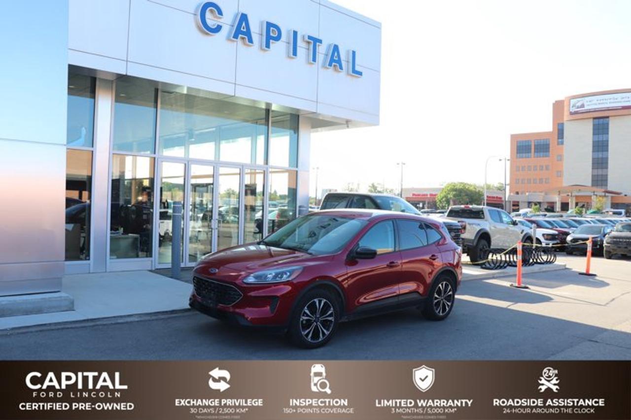 This Red Ford Escape SE is sleek, smart and more fun than ever! It has the best automatic highway fuel economy in its class. It comes with a AWD Intercooled Turbo Regular Unleaded I-3 1.5 L/91 engine. There are tons of neat features to impress your friends! Bluetooth capability allows you to make hands-free calls, and you can connect your smart phone to play your tunes. It has a SYNC voice activated communications and entertainment system, steering wheel audio controls, USB port, audio input jack and 911 assist. Safety features include dual-stage front airbags, a safety canopy system with side-curtain airbags and rollover sensor. The front bucket seats are heated and will keep you toasty warm in the winter. Contact us today to test drive this Ford Escape SE!Check out this vehicles pictures, features, options and specs, and let us know if you have any questions. Helping find the perfect vehicle FOR YOU is our only priority.P.S...Sometimes texting is easier. Text (or call) 1-204-900-8266 for fast answers at your fingertips!Dealer Permit #4697