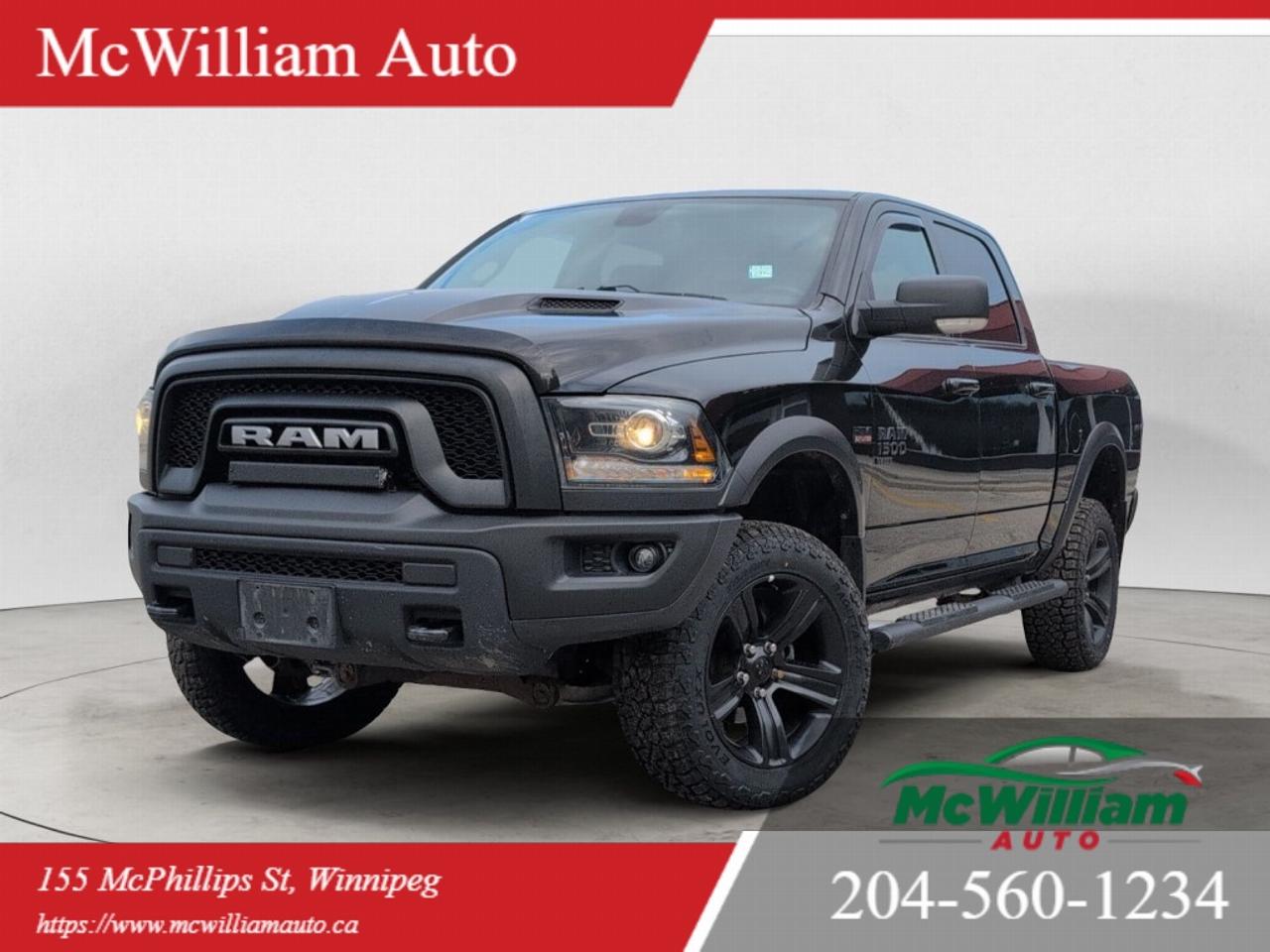 Used 2021 RAM 1500 Classic Warlock 4x4 Crew Cab 5'7 Box for sale in Winnipeg, MB