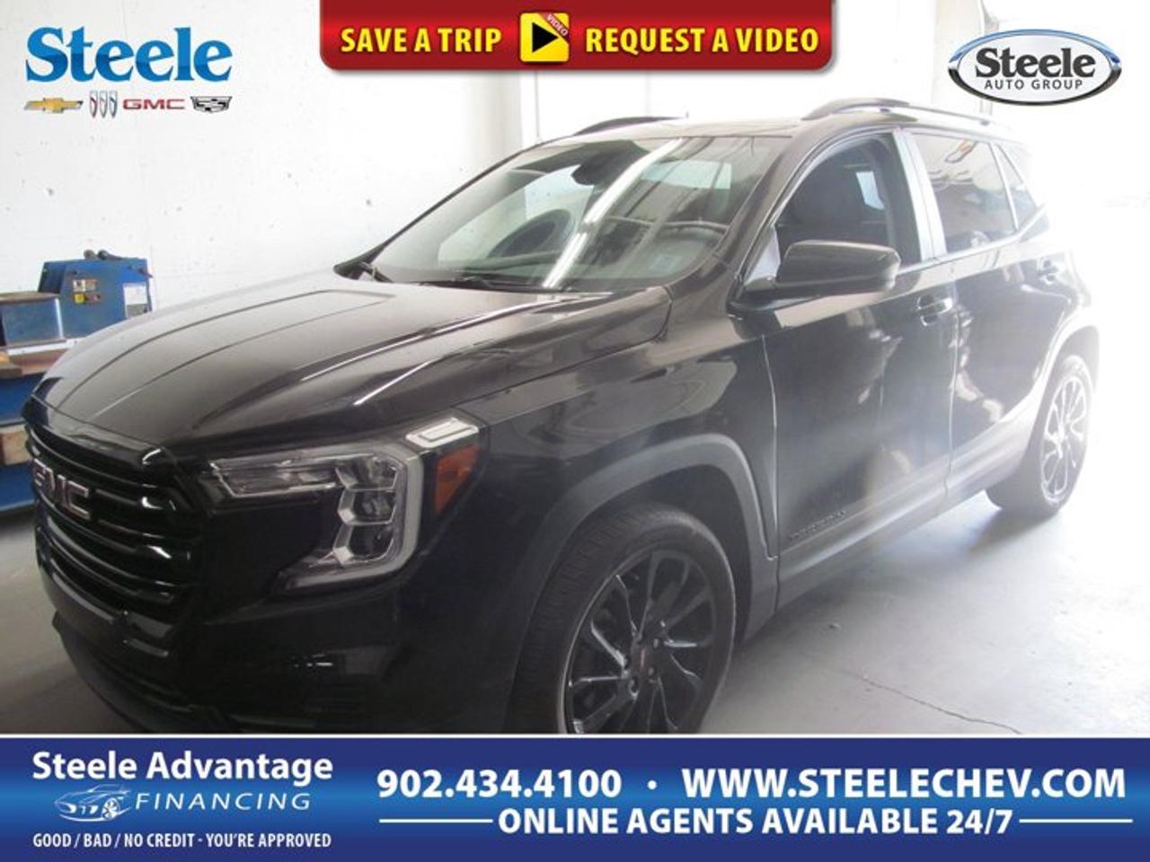This 2024 GMC Terrain SLE is a smart choice for drivers who want confident all-weather traction, modern turbocharged performance, and everyday SUV practicality. Offered by Steele Chevrolet Buick GMC in Dartmouth, this used sport utility vehicle pairs a black exterior with a black interior for a clean, upscale look.With 21,923 km on the odometer, this 2024 GMC Terrain SLE still feels fresh and ready for many more kilometres ahead. Its automatic transmission helps deliver smooth daily driving, while all-wheel drive adds welcome confidence for changing road and weather conditions across Nova Scotia.The 1.5-litre turbocharged DOHC gas engine gives this SUV a balanced mix of responsive power and sensible efficiency. Four doors make access easy for passengers and cargo alike, and the aluminum wheels add a refined finish that suits the Terrains bold, professional appearance.FEATURES OF THE Terrain SLE1.5-litre turbocharged DOHC gas engineAutomatic transmission for smooth daily drivingAll-wheel drive for added tractionAluminum wheels enhance exterior styleADVANCED SAFETY FEATURESAll-wheel drive supports year-round road confidenceFour-door design improves passenger entry easeSolid SUV stance aids driver visibilityBuilt for stable everyday driving mannersPERFORMANCE AND EFFICIENCYTurbo engine delivers responsive everyday powerAutomatic transmission shifts smoothly and efficientlyDOHC design supports refined engine performanceBalanced power for city and highwayCOMFORT AND CONVENIENCEFour doors allow easy cabin accessPractical SUV layout suits daily useBlack interior offers a clean lookComfortable design for commuting and errandsTECHNOLOGY AND CONNECTIVITYDriver-focused controls support easy operationClear instrument layout aids daily drivingModern automatic driving experience feels effortlessPractical features support connected routinesCARGO SPACESUV body style adds useful versatilityRear cargo area suits daily gearFlexible space for errands or tripsRoomy design supports active lifestylesWHAT OTHER OWNERS LIKEConfident all-wheel drive in poor weatherTurbo power for easy daily drivingUseful cargo space for busy livesComfortable size for city parkingThis used 2024 GMC Terrain SLE stands out with the essentials that matter most to many shoppers. It brings together a capable all-wheel-drive system, a turbocharged gas engine, automatic convenience, and the everyday usefulness expected from a compact SUV. For commuters, small families, and weekend travellers, it offers the versatility needed for a wide range of driving needs.The black-on-black colour combination gives this SUV a timeless and polished presence. It looks right at home in a downtown setting, a suburban driveway, or on the highway heading out of Dartmouth for a weekend away. The aluminum wheels complete the exterior with a more refined and confident finish.Inside, the cabin theme is simple, practical, and easy to live with. The four-door layout makes loading passengers, bags, and daily essentials more convenient. Whether you are heading to work, running errands, or planning a road trip, this Terrain is sized to fit into busy routines without feeling too large or difficult to manage.Under the hood, the turbocharged 1.5-litre DOHC engine gives this 2024 GMC Terrain SLE the kind of performance many drivers want every day. It offers a responsive feel when merging or passing, while the automatic transmission helps keep the drive smooth and relaxed. Combined with all-wheel drive, it is well suited to Canadian driving conditions through changing seasons.For shoppers looking for a used SUV with low-kilometre appeal, modern power, and practical versatility, this 2024 GMC Terrain SLE deserves a closer look. It delivers the right blend of traction, efficiency, comfort, and utility in a stylish package from Steele Chevrolet Buick GMC in Dartmouth.This 2024 GMC Terrain SLEs VIN is: 3GKALTEG5RL103308 .