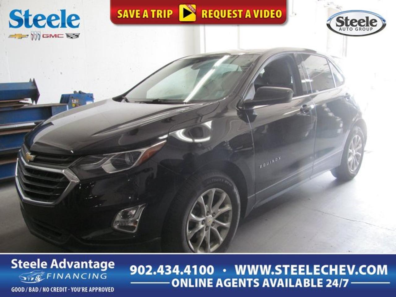 This 2019 Chevrolet Equinox LT is a smart choice for drivers who want everyday utility, strong fuel efficiency, and modern connectivity in one well-sized SUV. Offered by Steele Chevrolet Buick GMC in Dartmouth, this used Equinox LT features a black exterior, black interior, automatic transmission, front-wheel drive, and a turbocharged 1.5L DOHC gas engine.With 91,917 km on the odometer, this 2019 Chevrolet Equinox LT continues to offer the versatility that has made the Equinox a popular option for families, commuters, and active drivers alike. Its four-door layout makes entry and loading simple, while the compact SUV shape is easy to park and comfortable to drive around town.FEATURES OF THE Equinox LT1.5L turbocharged four-cylinder gas engineSmooth-shifting automatic transmission includedFront-wheel drive for efficient travelApple CarPlay smartphone integration includedADVANCED SAFETY FEATURESFour-wheel anti-lock braking system includedTraction control supports steady handlingStability control helps maintain composureRearview camera assists with reversingPERFORMANCE AND EFFICIENCYTurbocharged 1.5L engine balances powerAutomatic transmission delivers smooth shiftingFront-wheel drive supports fuel savingsDOHC design helps efficient performanceCOMFORT AND CONVENIENCEFour doors for easy daily accessSpacious cabin for passengers and gearWell-sized SUV for urban drivingComfortable layout for daily commutingTECHNOLOGY AND CONNECTIVITYApple CarPlay adds familiar phone accessEasy media access through touchscreenSimple interface supports daily drivingHelpful connectivity for calls and musicCARGO SPACERear cargo area suits daily errandsSplit cabin layout supports flexibilitySUV design helps carry larger itemsUseful storage for weekend travelAWARDS & RECOGNITIONSTop Safety Pick, Insurance Institute for Highway Safety, 2019Best New Compact Utility Vehicle, Automobile Journalists Association of Canada, 2018WHAT OTHER OWNERS LIKEGood balance of comfort and sizeFuel-friendly turbo engine for commutingUser-friendly infotainment with smartphone integrationFlexible cargo room for daily useThe 2019 Chevrolet Equinox LT stands out with a practical design that fits many lifestyles. Its black-on-black appearance gives it a clean, modern look, while the turbocharged engine delivers responsive performance for highway merging and city travel. The automatic transmission helps create a smooth and relaxed drive in changing traffic conditions.Inside, this 2019 Chevrolet Equinox LT is designed for easy day-to-day use. The cabin layout is straightforward, making controls easy to reach and simple to understand. Apple CarPlay adds welcome convenience by connecting compatible smartphones for familiar access to calls, messages, music, and navigation apps on the road.This SUV also brings the kind of versatility many drivers want from a compact utility vehicle. The four-door configuration makes it practical for passengers in both rows, and the cargo area is ready for groceries, sports gear, work bags, or weekend luggage. It is a great fit for busy households and solo drivers alike.For drivers shopping in Dartmouth, this used 2019 Chevrolet Equinox LT offers a confident mix of efficiency, comfort, and proven Chevrolet practicality. Its front-wheel-drive setup supports composed road manners, and the 1.5L turbocharged gas engine helps keep operating costs manageable without giving up useful everyday performance.If you want a compact SUV with smart size, modern phone connectivity, and the versatility to handle changing routines, this 2019 Chevrolet Equinox LT deserves a close look at Steele Chevrolet Buick GMC.This 2019 Chevrolet Equinox LTs VIN is: 2GNAXKEV3K6148855 .
