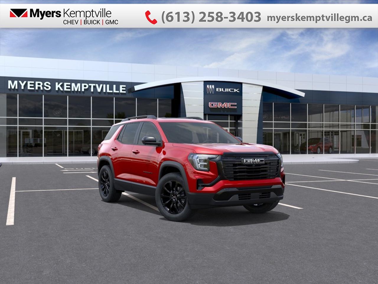 <b>Sunroof, Premium Package, Technology Package II!</b><br> <br> At Myers, we believe in giving our customers the power of choice. When you choose to shop with a Myers Auto Group dealership, you dont just have access to one inventory, youve got the purchasing power of an entire auto group behind you!<br> <br>This versatile crossover makes a powerful statement with its squared-off silhouette, commanding grille, and signature lighting that reflects a professional grade character.<br> <br>The 2027 GMC Terrain presents a dignified and assertive exterior, characterized by its tall, athletic proportions, striking LED signatures, and a refined yet rugged profile. The interior cabin serves as a tech-forward sanctuary, featuring premium materials and an intuitive layout designed to prioritize the comfort of both the driver and their guests. Perfectly balancing a bold, adventurous spirit with the upscale amenities of a premium lounge, this SUV delivers a prestigious and dependable ownership experience that stands out in any setting.<br> <br>This Volcanic Red Tintcoat SUV has an Automatic transmission. This vehicle has been upgraded with the following features: Sunroof, Premium Package, Technology Package II.<br><br> <br>To apply right now for financing use this link: <a href=https://www.myerskemptvillegm.ca/finance/ target=_blank>https://www.myerskemptvillegm.ca/finance/</a><br> <br/><br> Buy this vehicle now for the lowest bi-weekly payment of <b>$330.82</b> with $0 down for 84 months @ 4.99% APR O.A.C. ( Plus applicable taxes - **Rebates may not be applicable on all purchase types [cash, lease, or finance]. Eligibility and conditions may vary. Please see dealer for full details and confirmation of eligibility. ). Incentives expire 2026-08-31. See dealer for details. <br><br>Your journey to better driving experiences begins in our inventory, where youll find a stunning selection of brand-new Chevrolet, Buick, and GMC models. If youre looking to get additional luxuries at a wallet-friendly price, dont just pick pre-owned -- choose from our selection of over 300 Myers Approved used vehicles! Our incredible sales team will match you with the car, truck, or SUV thats got everything youre looking for, and much more. o~o