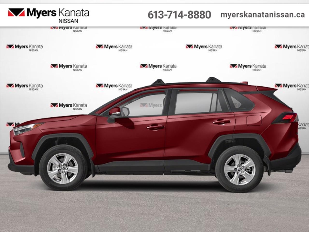 <b>Sunroof,  Heated Steering Wheel,  Power Liftgate,  Heated Seats,  Aluminum Wheels!</b><br> <br>  Compare at $38155 - KANATA NISSAN PRICE is just $35995! <br> <br>The RAV4 is here to help you realize your full potential in every moment. This 2022 Toyota RAV4 is fresh on our lot in Kanata. This SUV has 61,602 km. Its Ruby Flare Pear in colour and is completely accident free based on the <a href=https://vhr.carfax.ca/?id=vo0UvZjX0OxzoFcs7yr8MnQ5y3if9QbY target=_blank>CARFAX Report</a>. It has an Automatic transmission and is powered by a 203HP 2.5L 4 Cylinder Engine. <br> <br> Our RAV4s trim level is XLE. Stepping up to this all wheel drive RAV4 XLE will elevate your adventure as it comes with premium features such as a power sunroof, dual zone climate control, Toyotas Smart Key system with push button start, a 7 inch touchscreen with Entune Audio 3.0, Apple CarPlay, Android Auto, extra USB and aux inputs, heated seats with more premium seat material, a leather heated steering wheel and stylish aluminum wheels. Additional features includes a power drivers seat, LED headlights and fog lights, heated power mirrors, Toyota Safety Sense 2.0, dynamic radar cruise control, automatic highbeam assist, blind spot monitoring with rear cross traffic alert, and lane keep assist with lane departure warning plus so much more. This vehicle has been upgraded with the following features: Sunroof, Heated Steering Wheel, Power Liftgate, Heated Seats, Aluminum Wheels, Apple CarPlay, Android Auto.<br> <br/>Buy this vehicle now for the lowest bi-weekly payment of <b>$266.82</b> with $0 down for 84 months @ 8.99% APR O.A.C. ( Plus applicable taxes - and licensing ). See dealer for details. <br><br>*LIFETIME ENGINE TRANSMISSION WARRANTY NOT AVAILABLE ON VEHICLES WITH KMS EXCEEDING 140,000KM, VEHICLES 8 YEARS & OLDER, OR HIGHLINE BRAND VEHICLE(eg. BMW, INFINITI. CADILLAC, LEXUS...)<br> Come by and check out our fleet of 70+ used cars and trucks and 70+ new cars and trucks for sale in Kanata.  o~o