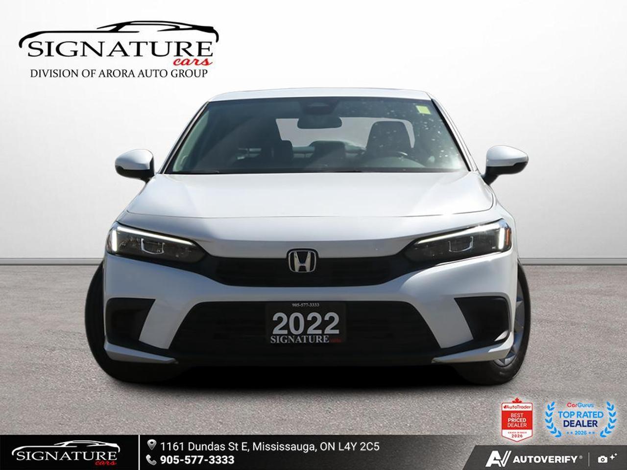 2022 Honda Civic EX No Accident Sunroof Carplay Photo1