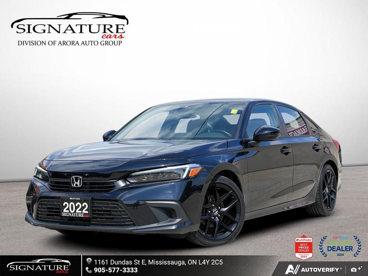 2022 Honda Civic Sport No Accident One Owner Sunroof Carplay Photo