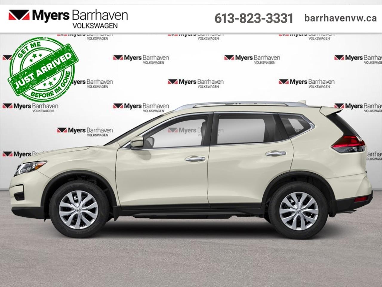 Attractive inside and out, this Nissan Rogue has comfy seats, nice materials, and many connectivity features. This 2018 Nissan Rogue is fresh on our lot in Nepean.<br> <br>Take on a bigger, bolder world. Get there in a compact crossover that brings a stylish look to consistent capability. Load up in a snap with an interior that adapts for adventure. Excellent safety ratings let you enjoy the drive with confidence while great fuel economy lets your adventure go further. Slide into gear and explore a life of possibilities in this Nissan Rogue. It gives you more than you expect and everything you deserve.<br> <br>This SUV has 192,797 km. Its Glacier White in colour. It has an Automatic transmission and is powered by a smooth engine.<br> <br>To apply right now for financing use this link: <a href=https://www.barrhavenvw.ca/financing-request/ target=_blank>https://www.barrhavenvw.ca/financing-request/</a><br> <br/><br>We are your premier Volkswagen dealership in the region. If youre looking for a new Volkswagen or a car, check out Barrhaven Volkswagens new, pre-owned, and certified pre-owned Volkswagen inventories. We have the complete lineup of new Volkswagen vehicles in stock like the GTI, Golf R, Jetta, Tiguan, Atlas Cross Sport, Volkswagen ID.4 electric vehicle, and Atlas. If you cant find the Volkswagen model youre looking for in the colour that you want, feel free to contact us and well be happy to find it for you. If youre in the market for pre-owned cars, make sure you check out our inventory. If you see a car that you like, contact 844-914-4805 to schedule a test drive.<br> Come by and check out our fleet of 40+ used cars and trucks and 100+ new cars and trucks for sale in Nepean.  o~o