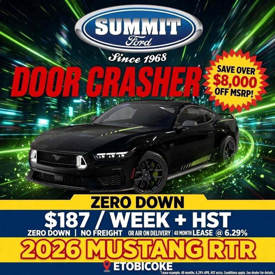 2026 Ford Mustang EcoBoost Premium LEASE FOR $187/WEEK FOR 48 MONTHS Photo0
