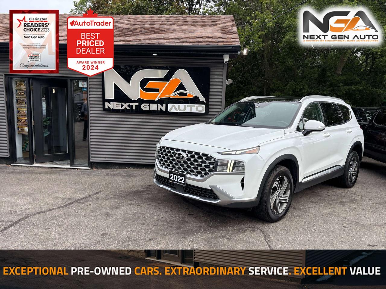 2022 Hyundai Santa Fe Preferred D Trend Pkg Leather Pano Roof One Owner Photo0