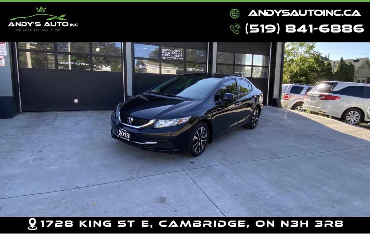 2013 Honda Civic ! HEATED SEATS ! SUNROOF ! NO ACCIDENTS ! EX ! HEATED SEATS ! SUNROOF ! NO ACCIDENTS ! Photo0