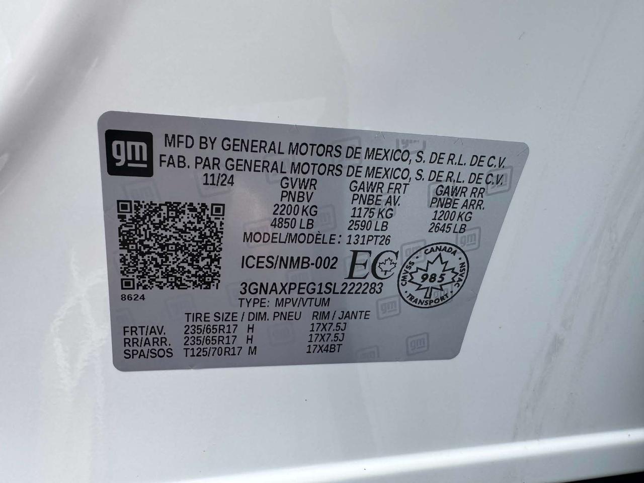 2025 Chevrolet Equinox AWD LT - LOW KM - CERTIFIED Photo