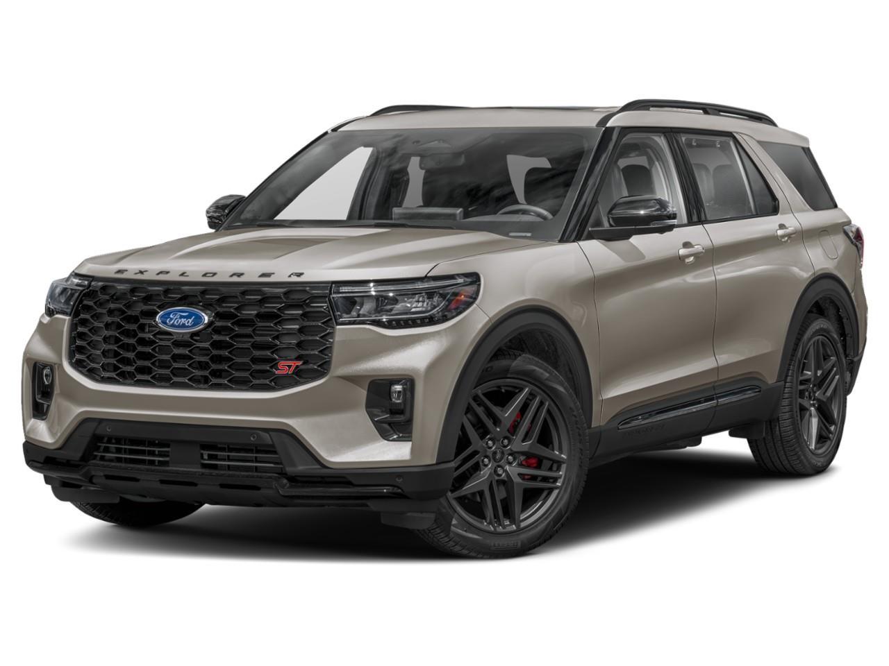 <p>Introducing the exquisite 2027 Ford Explorer ST 4WD in a stunning gray finish, designed to conquer the roads with its robust 4x4 drivetrain. This new SUV offers an unparalleled combination of power and elegance, making it an ideal ride for both adventurous trips and city commutes.</p><p>The exterior of this Explorer stands out with its ST Sinister Package, featuring LED Daytime Running Lights, a distinctive Red ST Badge, and sleek 21" Gloss Black Aluminum wheels complemented by a spare wheel and jack kit. Inside, the Onyx Heat/Vent Miko Suede Sport Captain's Chairs provide not only exceptional comfort through micro-perforated inserts and red stitching but also the luxury of multicontour massaging seats with Active Motion for the front only.</p><p>Technological innovation is at the heart of this Explorer, featuring a navigation system, smart device integration, and a Wi-Fi hotspot to keep you connected on the go. Safety and convenience are enhanced with a suite of driver assistance features including adaptive cruise control, lane assist, brake assist, parking sensors, and a backup camera. You'll also appreciate the modern comforts of heated and cooled seats, adaptive cruise control, and the premium audio experience provided by the satellite radio.</p><p>This Ford Explorer is perfect for families and driving enthusiasts alike who value style, comfort, and reliability. Visit Southlake Ford to explore this versatile SUV further and take the first step towards making it yours. Contact us today for more information or to schedule a test drive.</p>