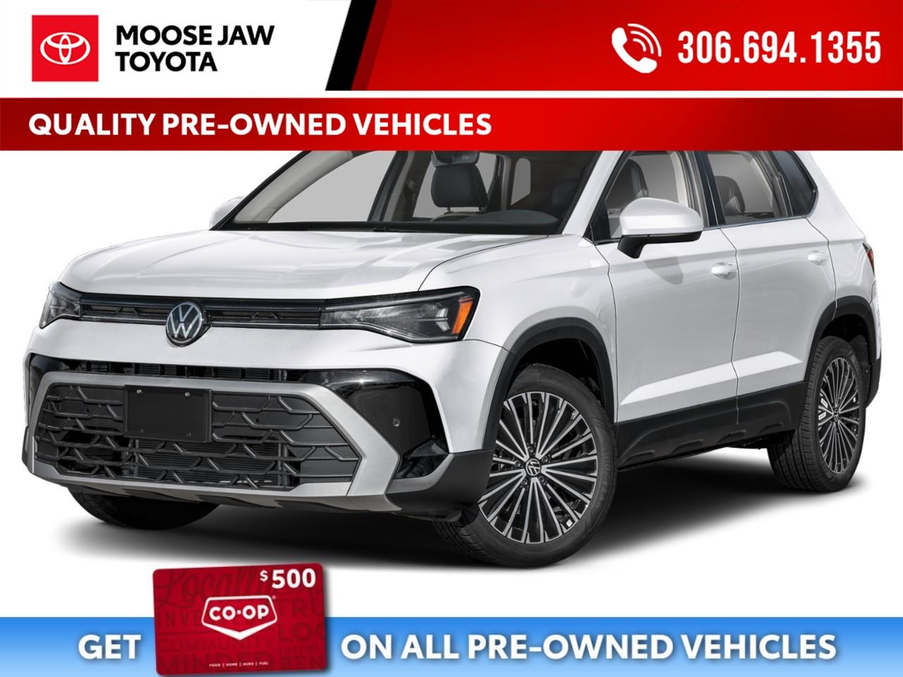 <p>🚙 <strong>2025 Volkswagen Taos Comfortline</strong></p><p>? Comfortline Package ? Just Inspected ? Fully Detailed 🛣? Ready for the Road!</p><p>Great style, comfort, and versatility in one sharp SUV. <strong>Come take it for a drive!</strong></p>