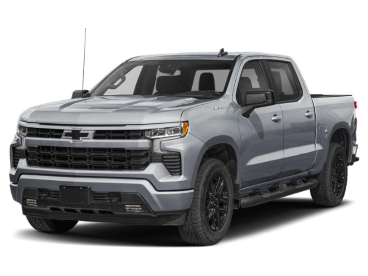* FACTORY ORDER *  * WIRELESS CHARGING * REMOTE START * Power Seat, Dual-Zone Automatic Climate Control, Integrated Trailer Brake Controller, Leather Seating, Adaptive Cruise Control, Hitch Guidance with Hitch View, EZ Lift Tailgate, 20 Aluminum Wheels, Front & Rear Park Assist, Following Distance Indicator, Forward Collision Alert, Lane Keep Assist/Departure Warning, Automatic Emergency Braking, Front Pedestrian Braking, Pedestrian Detection, Trailer Side Blind Zone, Bose Premium Sound, Surround Vision and the 5.3L V8 Engine feature this 2026 Chevy Silverado 1500 RST Crew Cab 4x4.  MANITOBAS LOWEST INTERNET PRICE  Text us at 204-400-3001 for more info!  Price does not include GST or PST.  Dealer Permit #0559