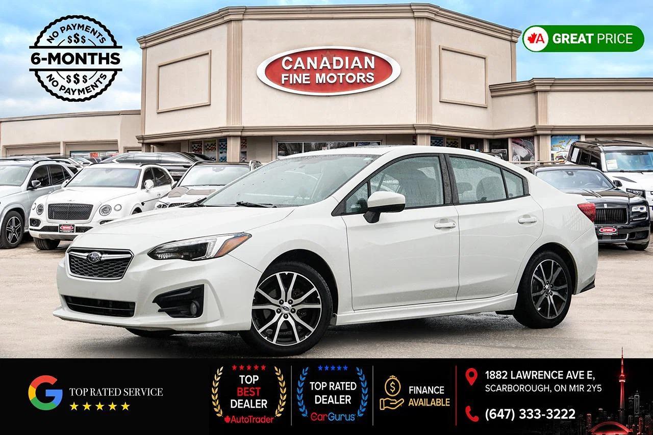 White 2017 Subaru Impreza Sedan All-Wheel Drive Continuously Variable Transmission