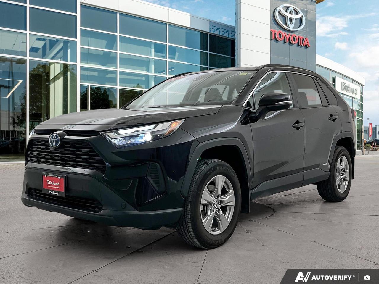 Low Kilometers!
Local Vehicle!
This 2023 Toyota RAV4 Hybrid XLE in Midnight Black Metallic is a sharp, fuel-efficient AWD SUV with only 31,468 km. Backed by Toyota Certified Pre-Owned status, it brings serious long-term value and peace of mind to your next adventure. If youre looking for a practical, tech-loaded hybrid that genuinely delivers on efficiency and capability, this one checks every box.

Key Features 

- All Wheel Drive 
- Blind Spot Monitor 
- Power Tilt And Slide Moonroof 
- Heated Front Seats 
- Heated Leather Wrapped Steering Wheel 
- Dual Zone Automatic Climate Control 
- Apple CarPlay And Android Auto 
- 6 Speakers 
- 8 Inch Toyota Multimedia
- Push Button Start 
- Smart Key System 
- Back Up Camera 

Safety Feature 

- Lane Tracing Assist 
- Pre-Collision System 
- Left Turn Oncoming Vehicle Detection / Braking 
- Lane Departure Alert 
- Steering Assist 
- Rear Cross Traffic Alert 

And More!

At Birchwood Toyota, were committed to making your buying experience straightforward and enjoyable. Ready to take the next step? Reserve this vehicle online, start your purchase, or book a test drive today  our team is here to help every step of the way.

Explore more at www.birchwoodtoyota.ca
Experience is Everything at Birchwood Toyota! Our mission is to provide the most transparent and efficient sales process for our customers. We strive to provide the best service possible, whether you visit us in person, shop our website, or take advantage of our buy from home program.

The Birchwood Toyota Trade-in Guarantee - We buy your vehicle even if you dont buy ours!


100% guaranteed approval for every qualifying year, make and model. Only the Best Rates and Terms available.

This vehicle qualifies for Birchwood Toyota Shield, which includes:

Guardian Protection:
- Cosmetic Wheel Protection
- Paintless Dent Repair
- Key/Remote Replacement

Dealer Permit #0025
Dealer permit #0025