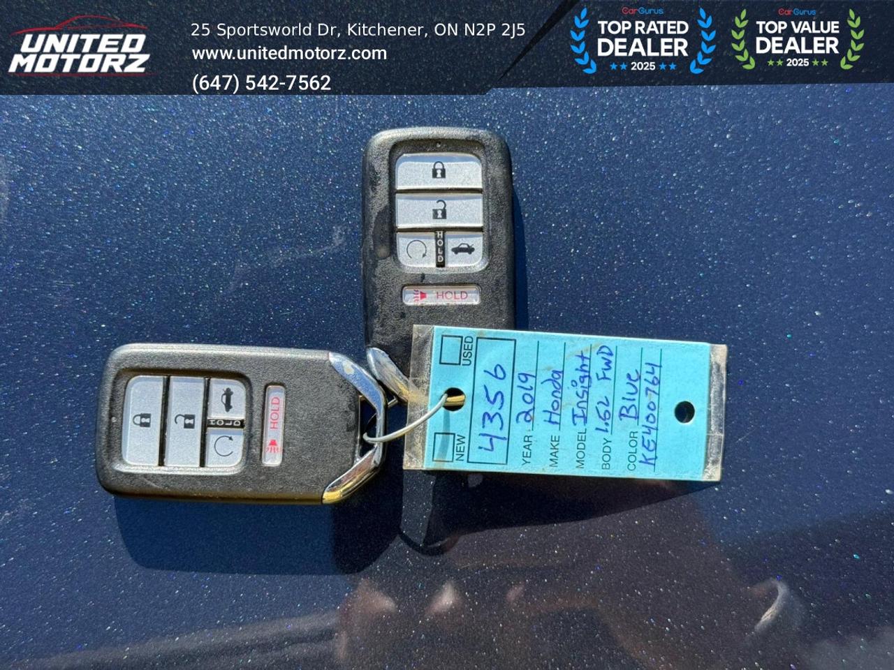 2019 Honda Insight Touring CVT HYBRID FWD 1.5L~CERTIFIED~ Photo